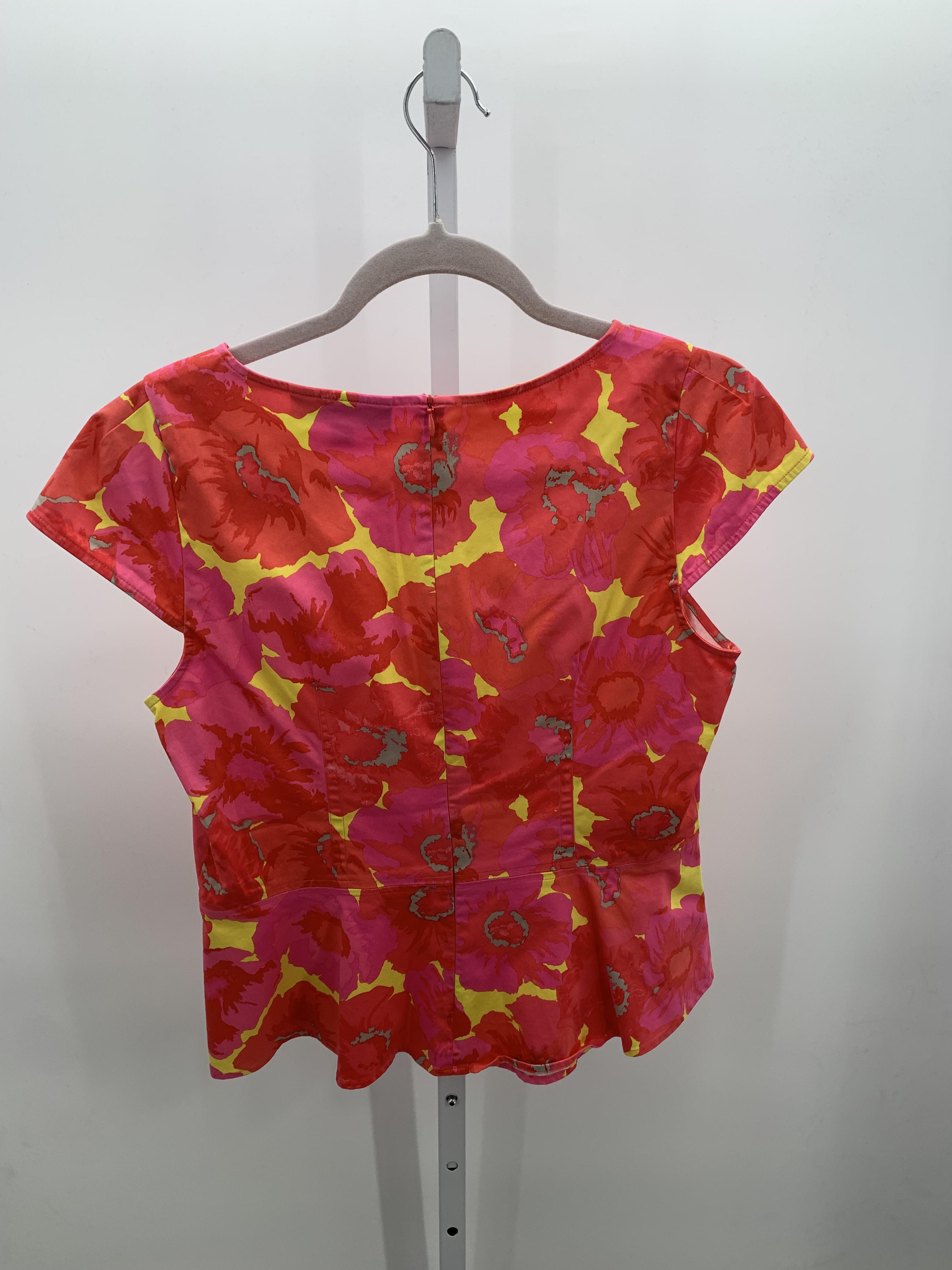 Loft Size 8 Misses Short Sleeve Shirt