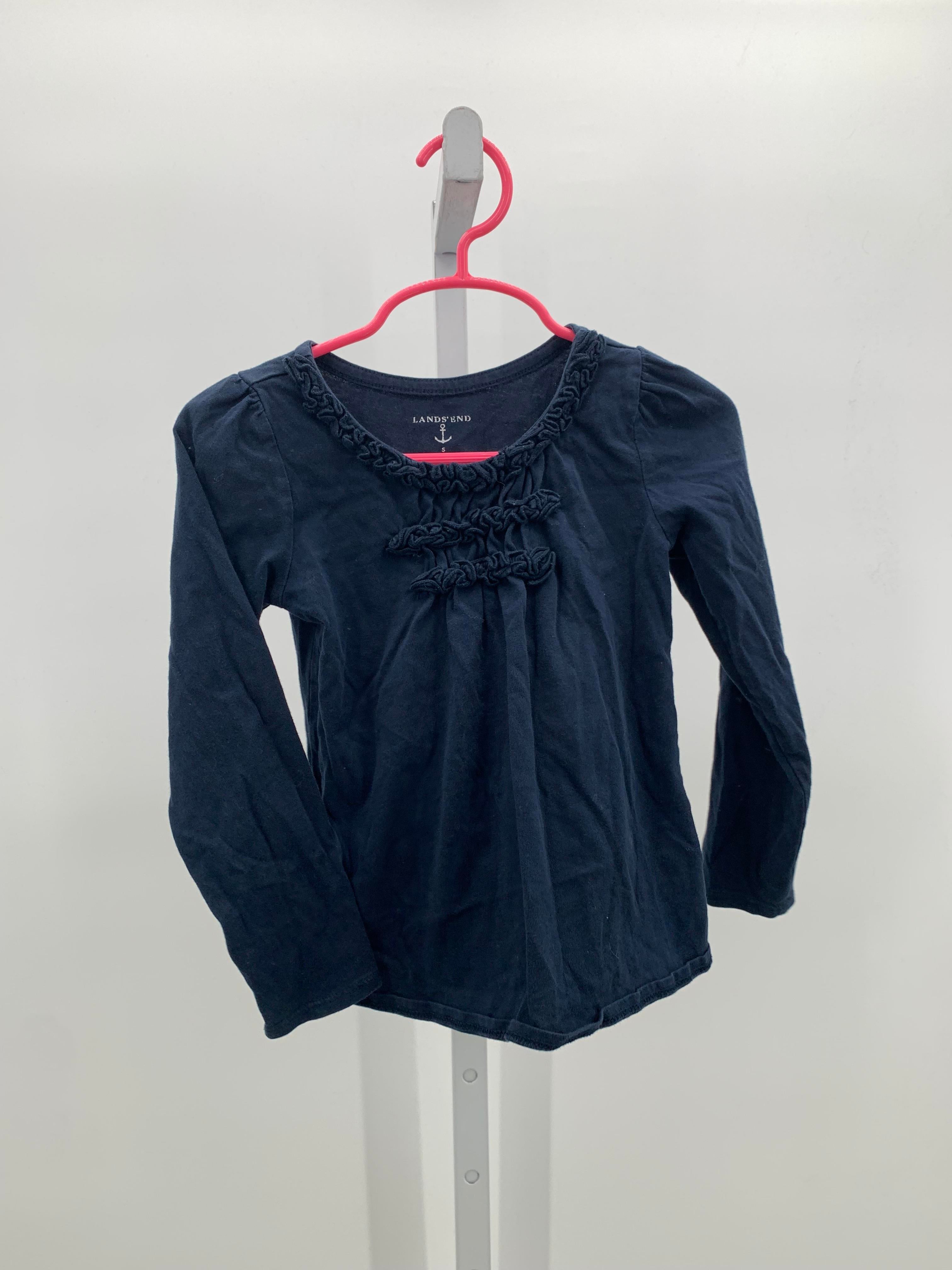 Lands End Size 4 Girls Long Sleeve Shirt