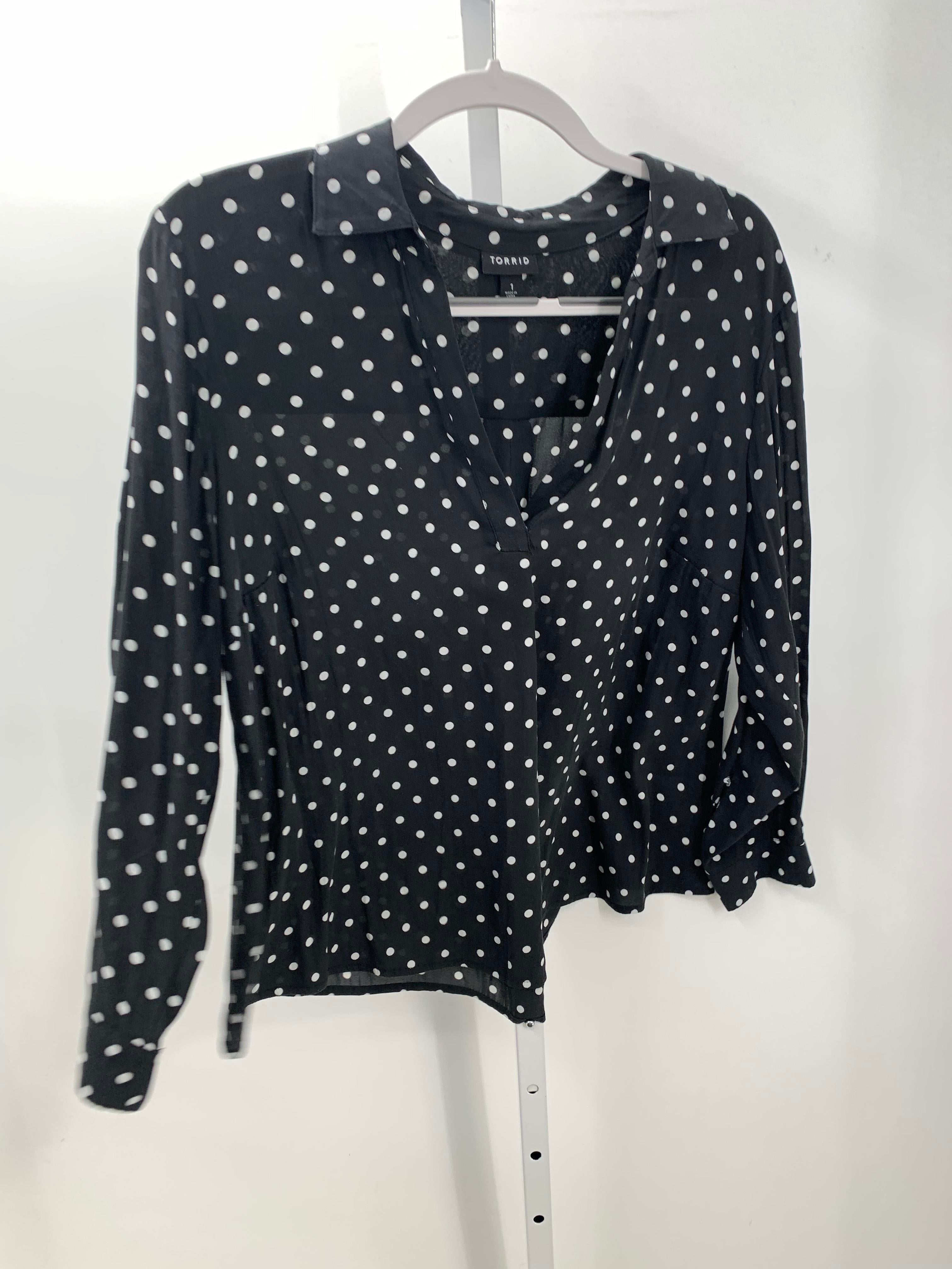 Torrid Size 1X Womens Long Sleeve Shirt