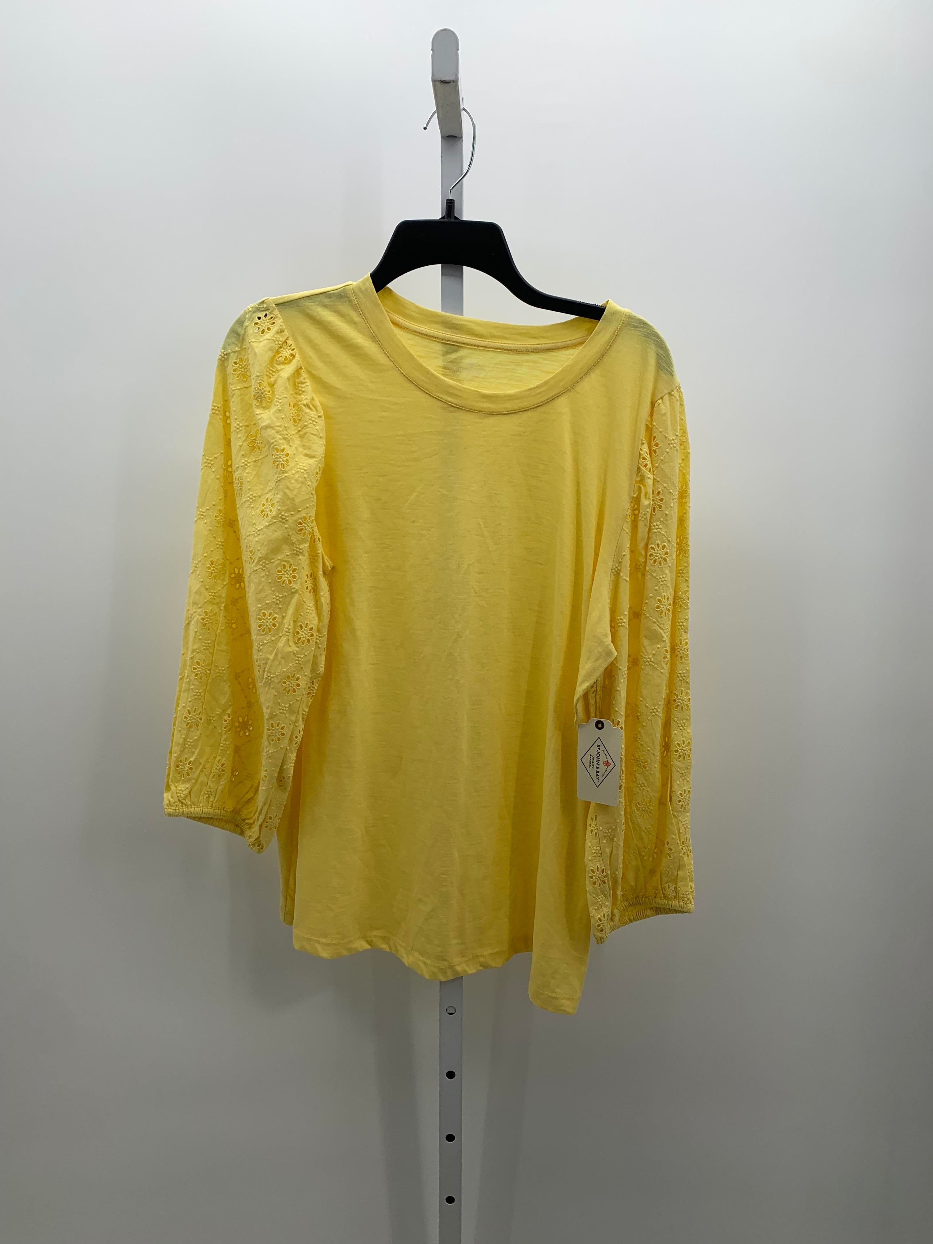St. Johns Bay Size Large Misses 3/4 Sleeve Shirt