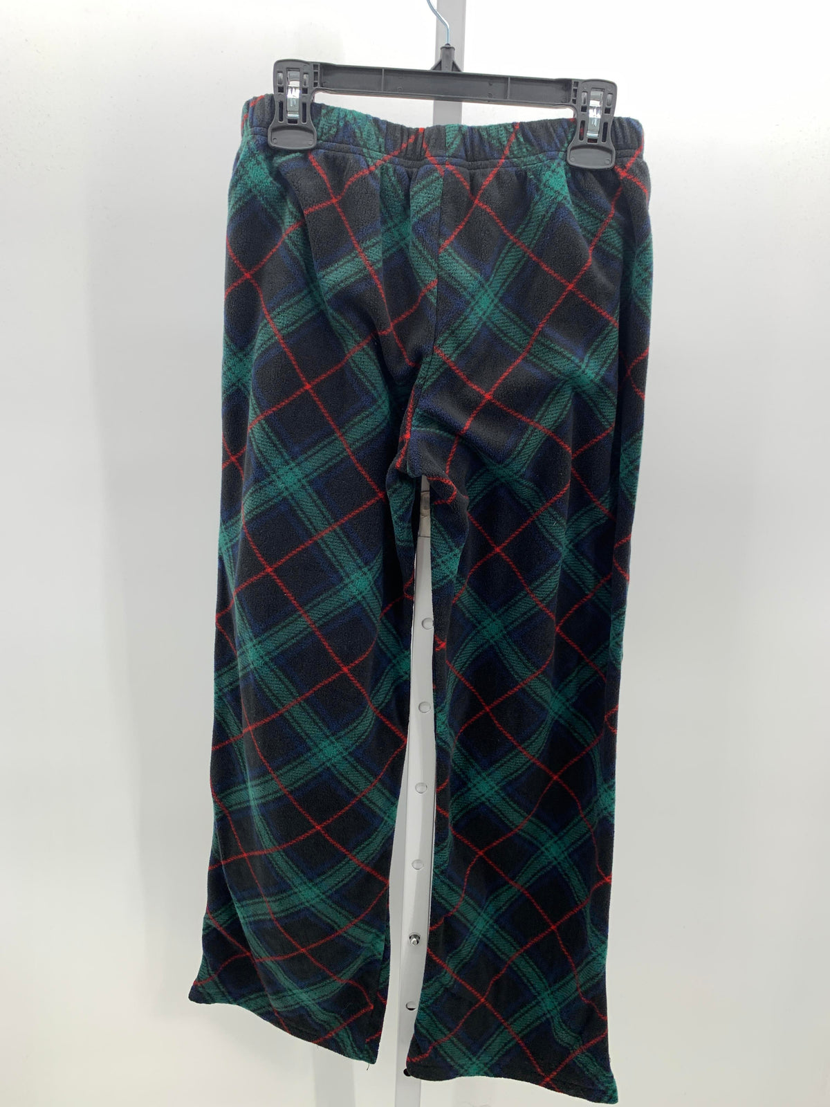 GREEN RED PLAID FLEECE.