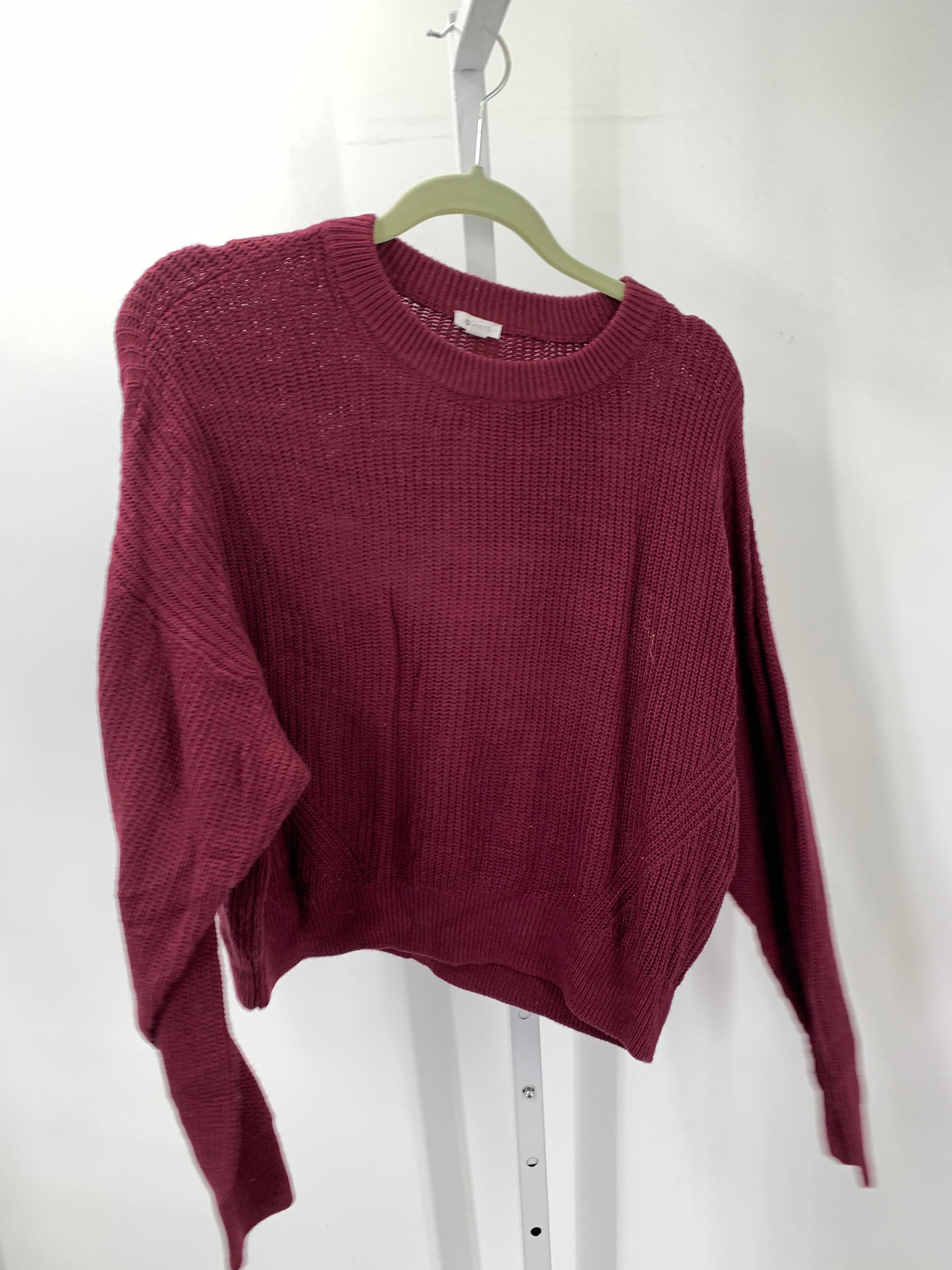 Garage Size Medium Juniors Long Sleeve Sweater