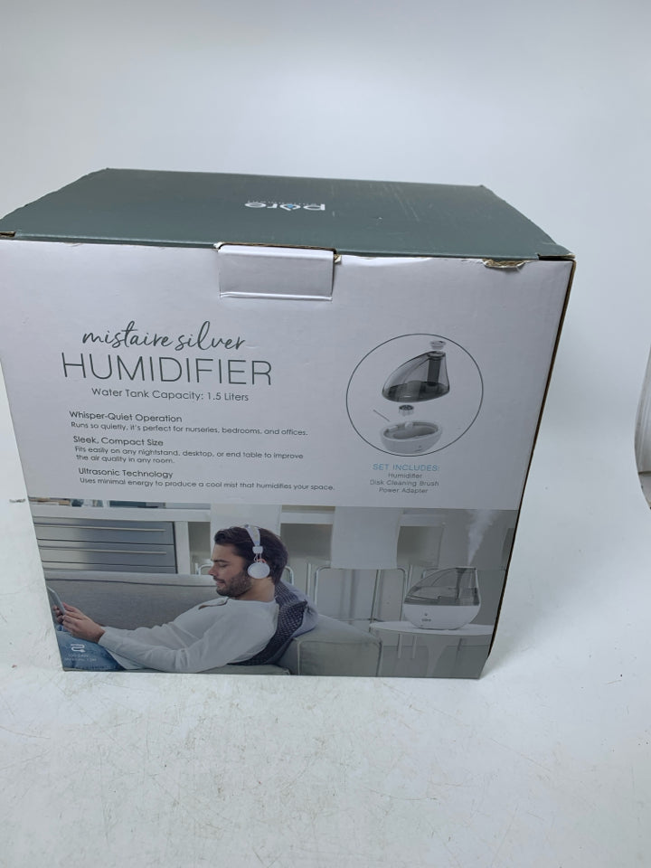 NIB PURE ENRICHMENT MISTAIRE ULTRASONIC COOL MIST HUMIDIFIER.