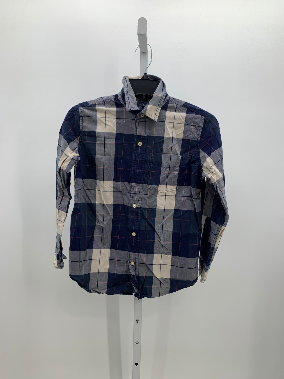 PLAID BTN DOWN