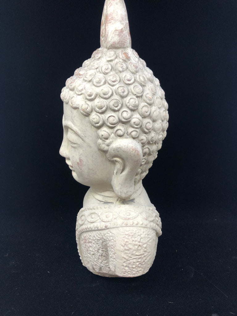STONE BUDDHA HEAD STATUE.