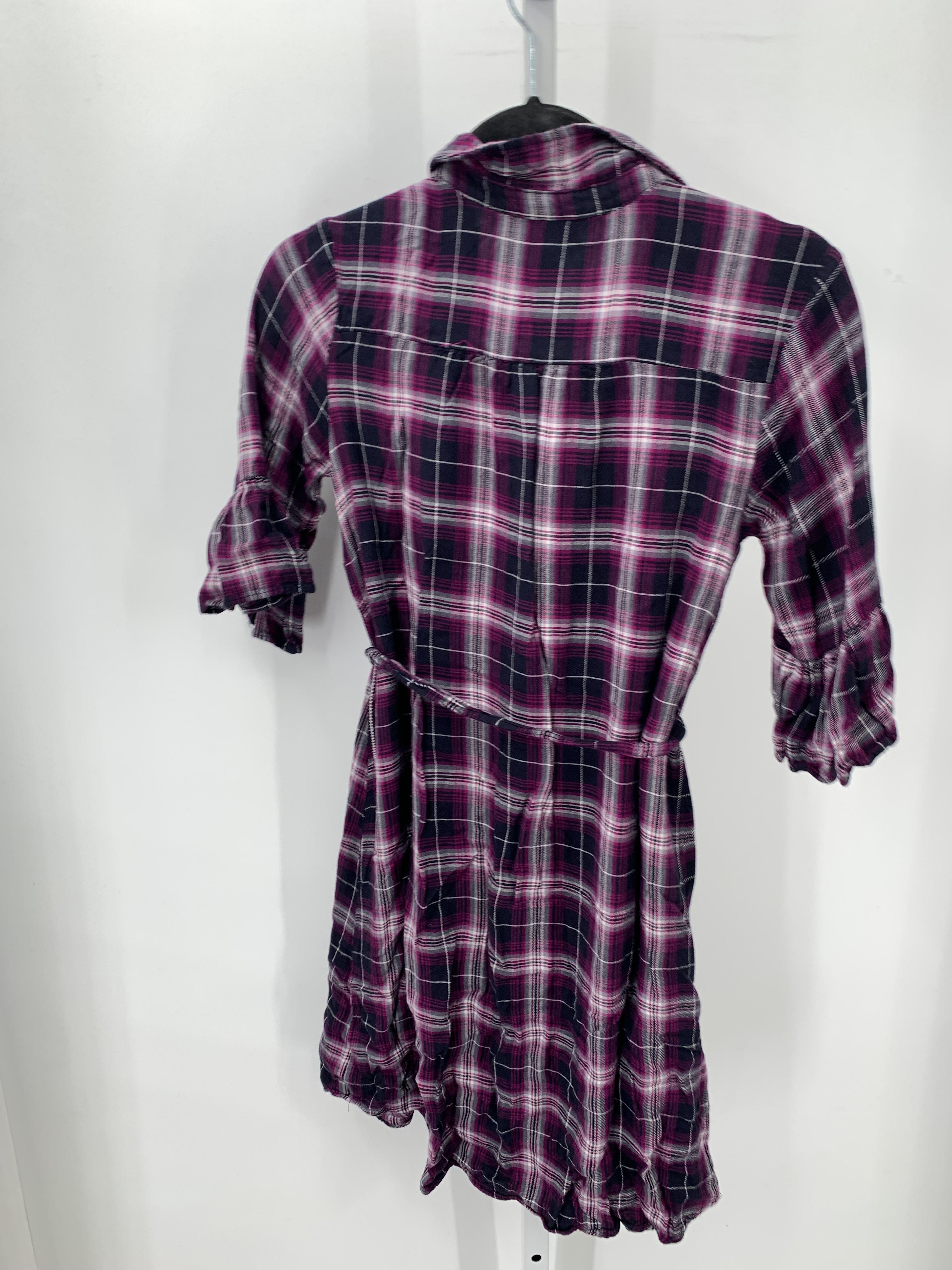Isabel Purple Size Small Maternity Short Sleeve Dress