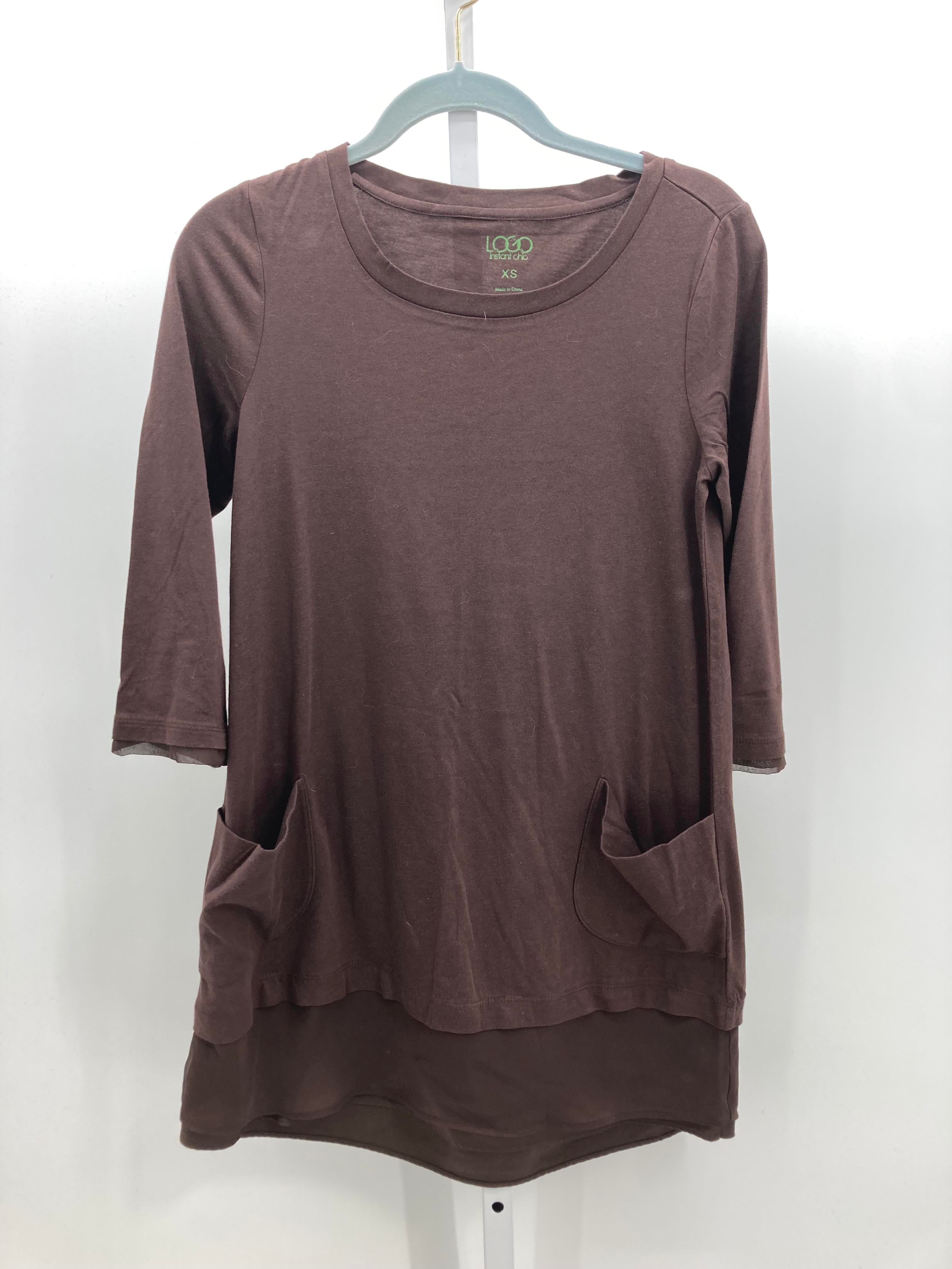 LOGO Size X Small Misses 3/4 Sleeve Shirt