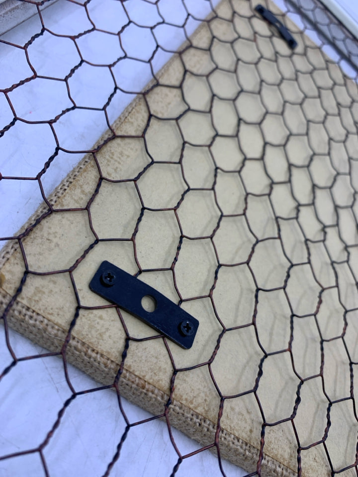 CHICKEN WIRE BACK THERE'S NO PLACE IN WHITE FRAME WALL ART.