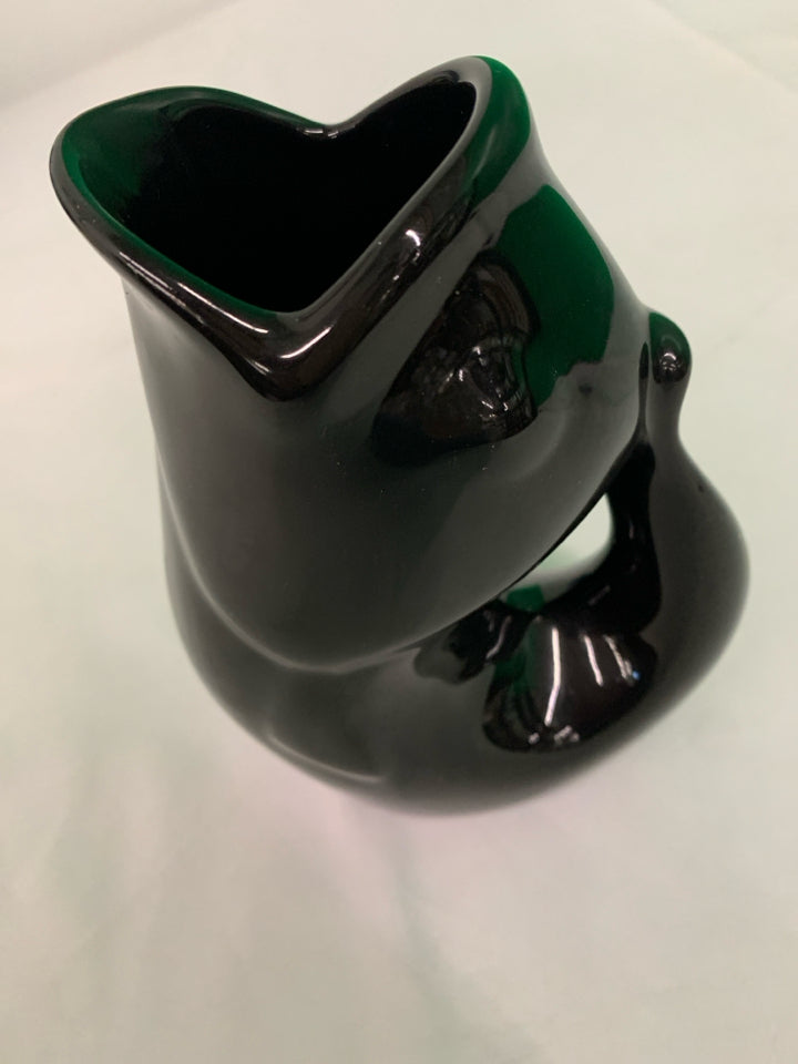BLACK FISH GURGLING PITCHER.
