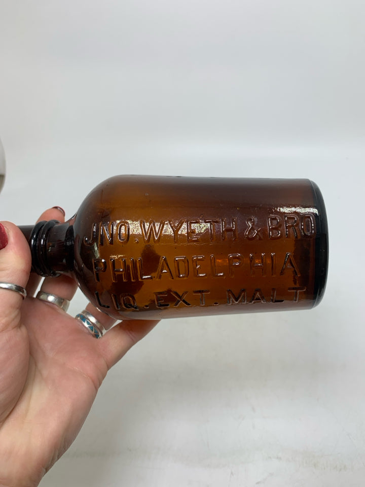 VTG JNO WYTH & BRO EMPTY BOTTLE.