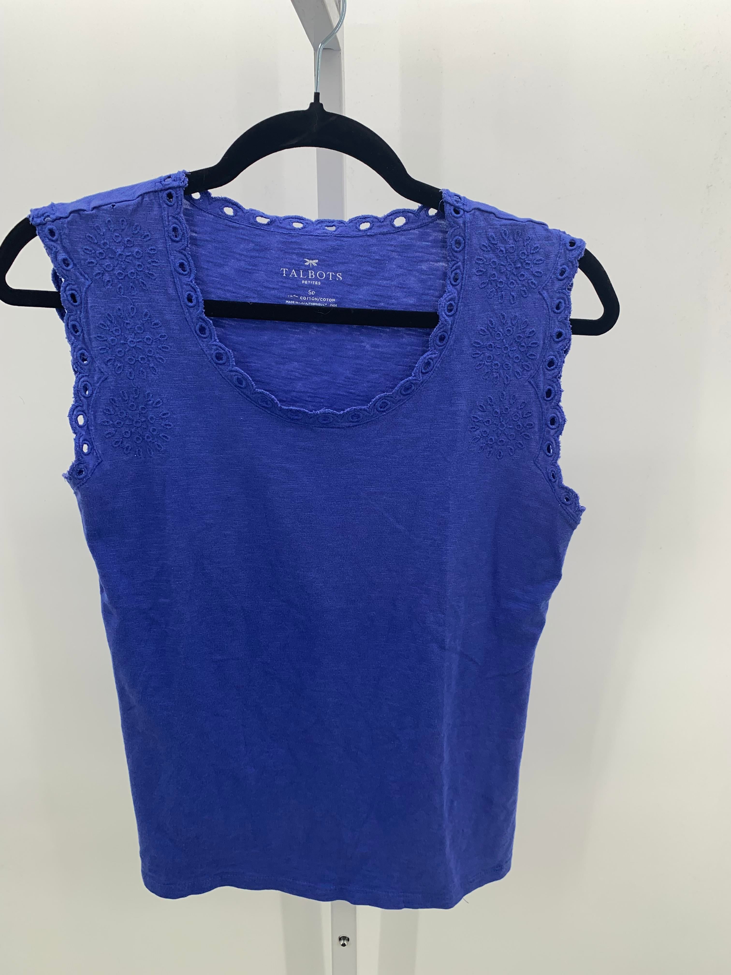 Talbots Size Small Petite Petite Sleeveless Shirt