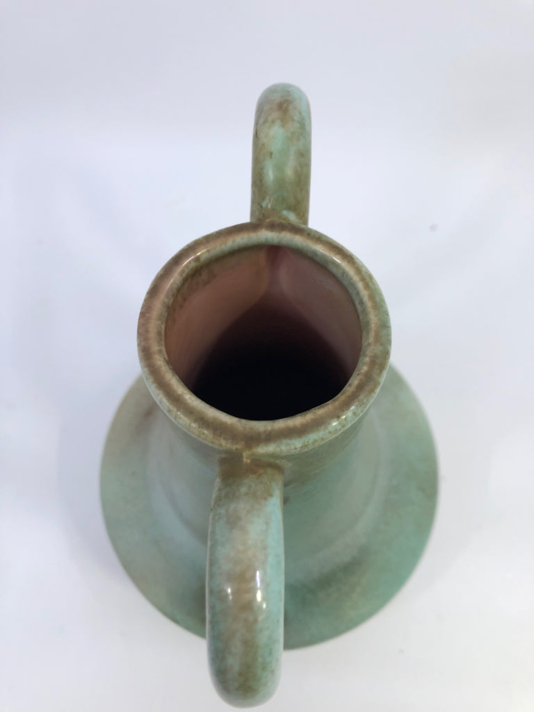 VTG GREEN GONDER H-5 VASE.