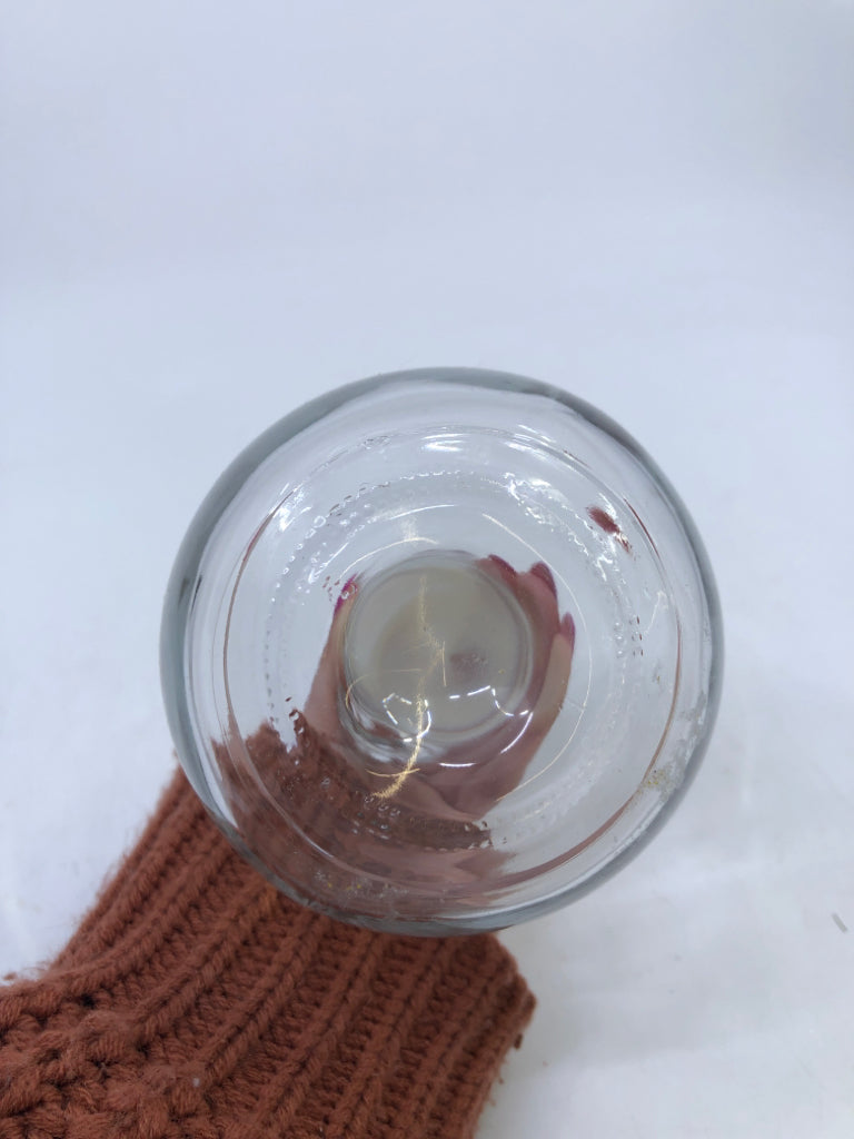 GLASS OIL EMPTY BOTTLE.