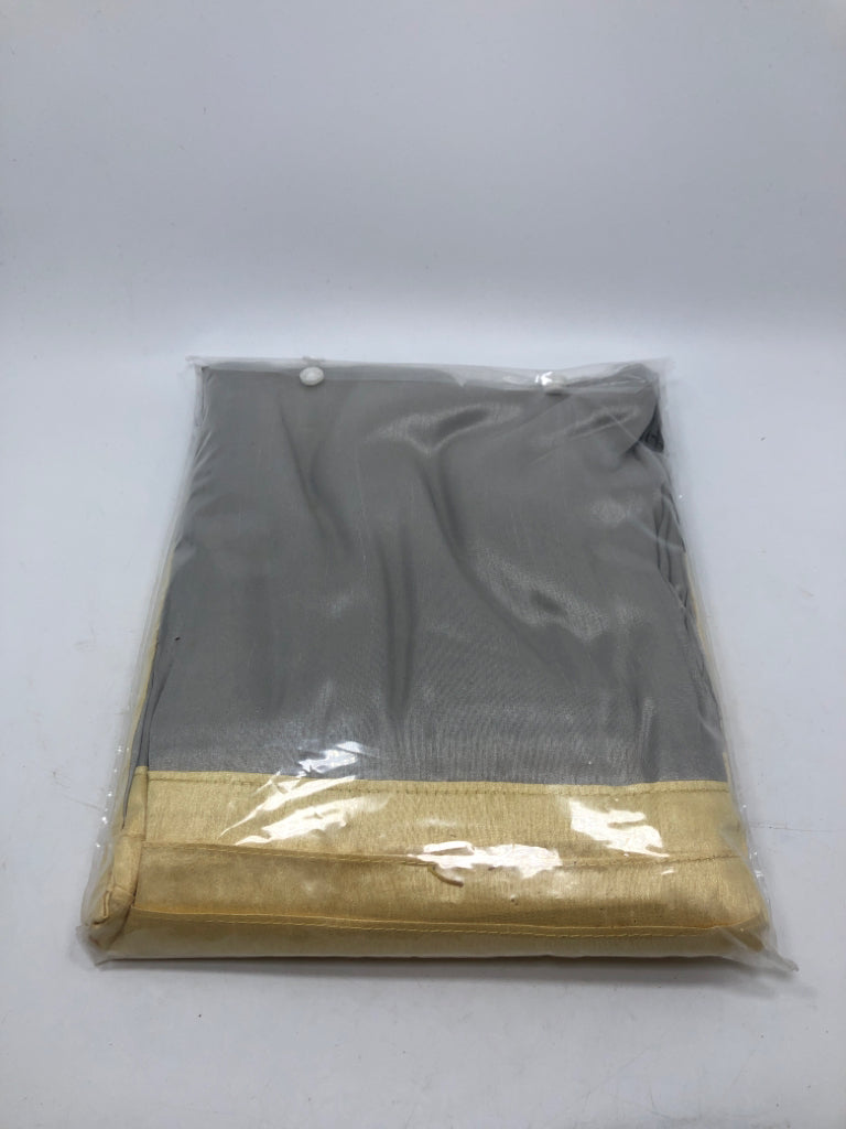 NIP MADISON PARK YELLOW/GRAY SHOWER CURTAIN.