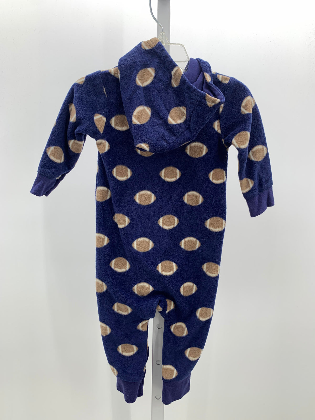 HOODED FOOTBALLS FLEECE