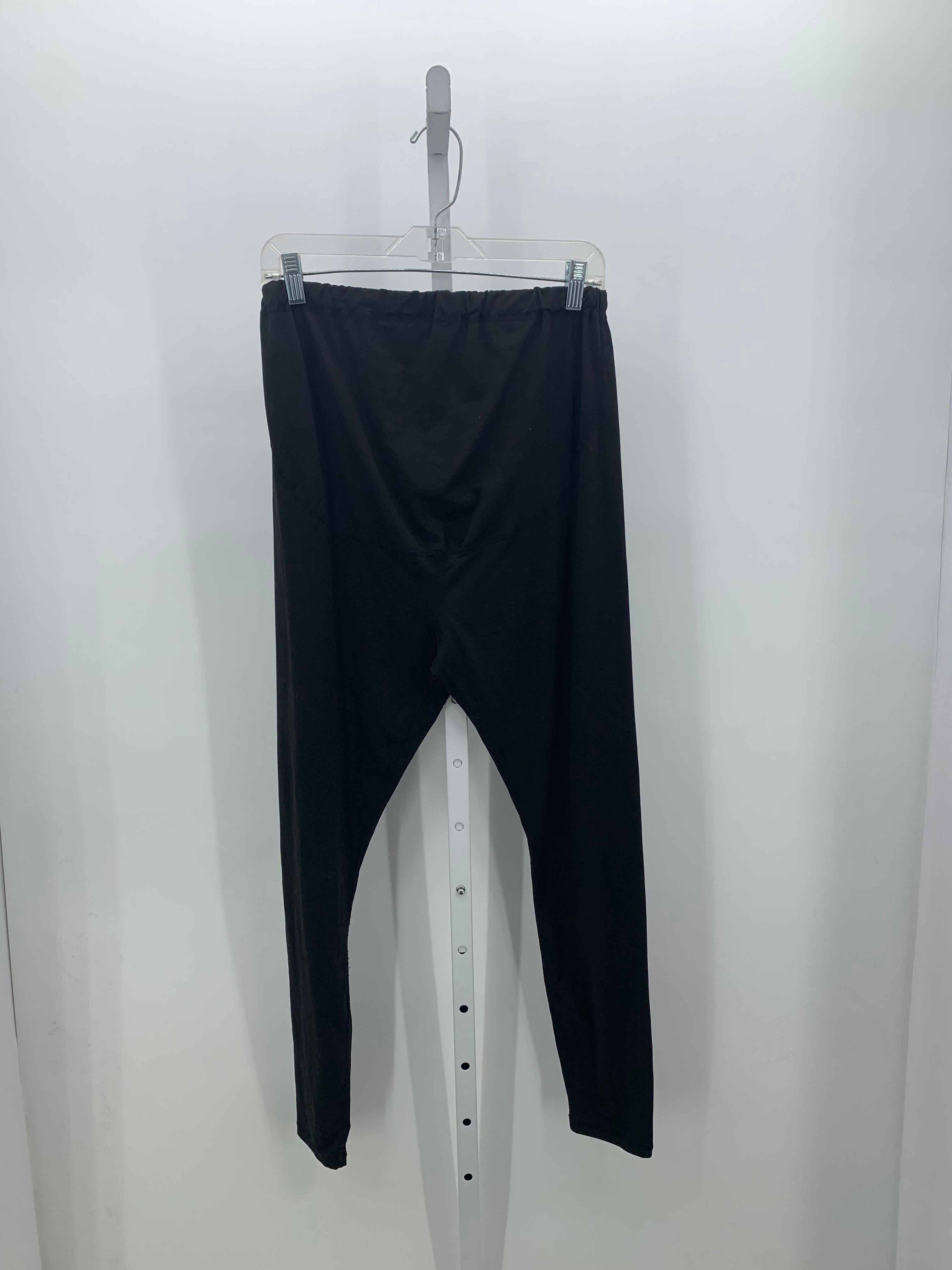 Black Size Large Maternity Pants