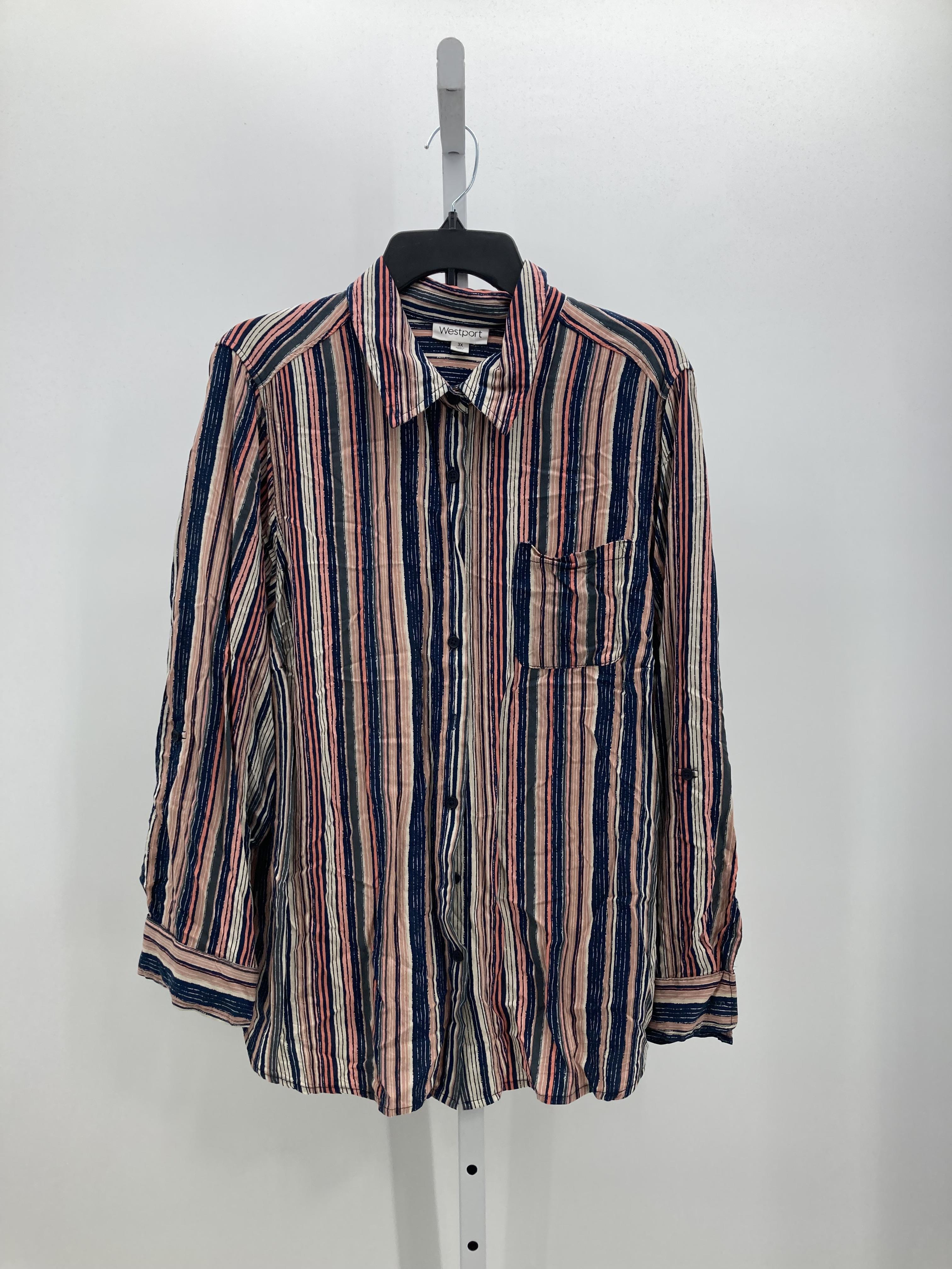 Westport Size 3X Womens Long Sleeve Shirt
