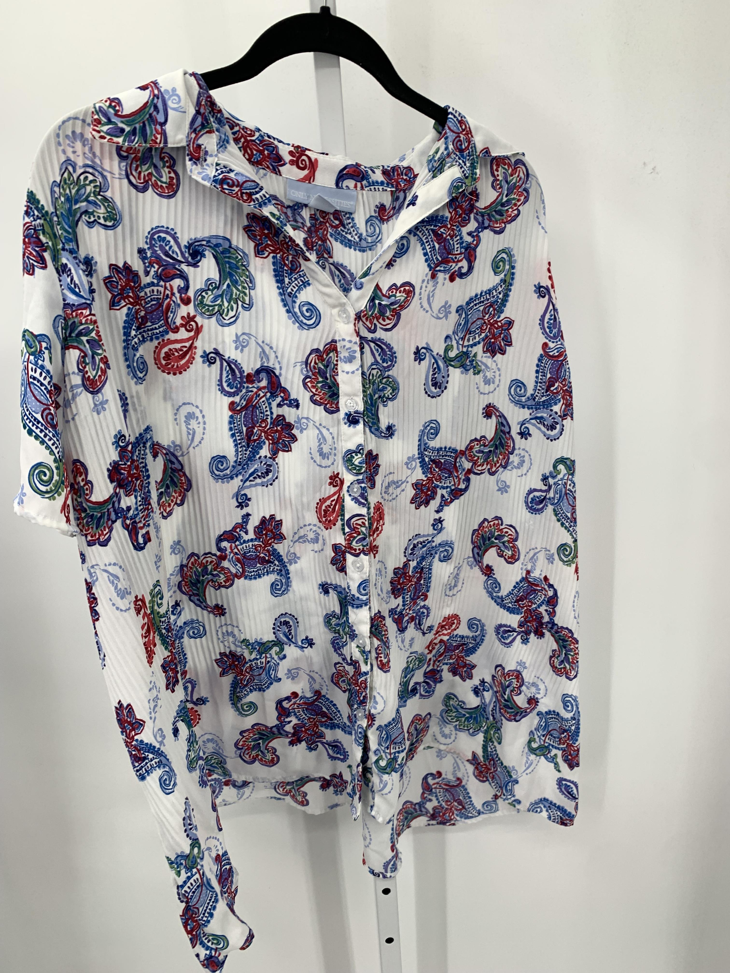Size 14/16 W Womens Short Sleeve Shirt