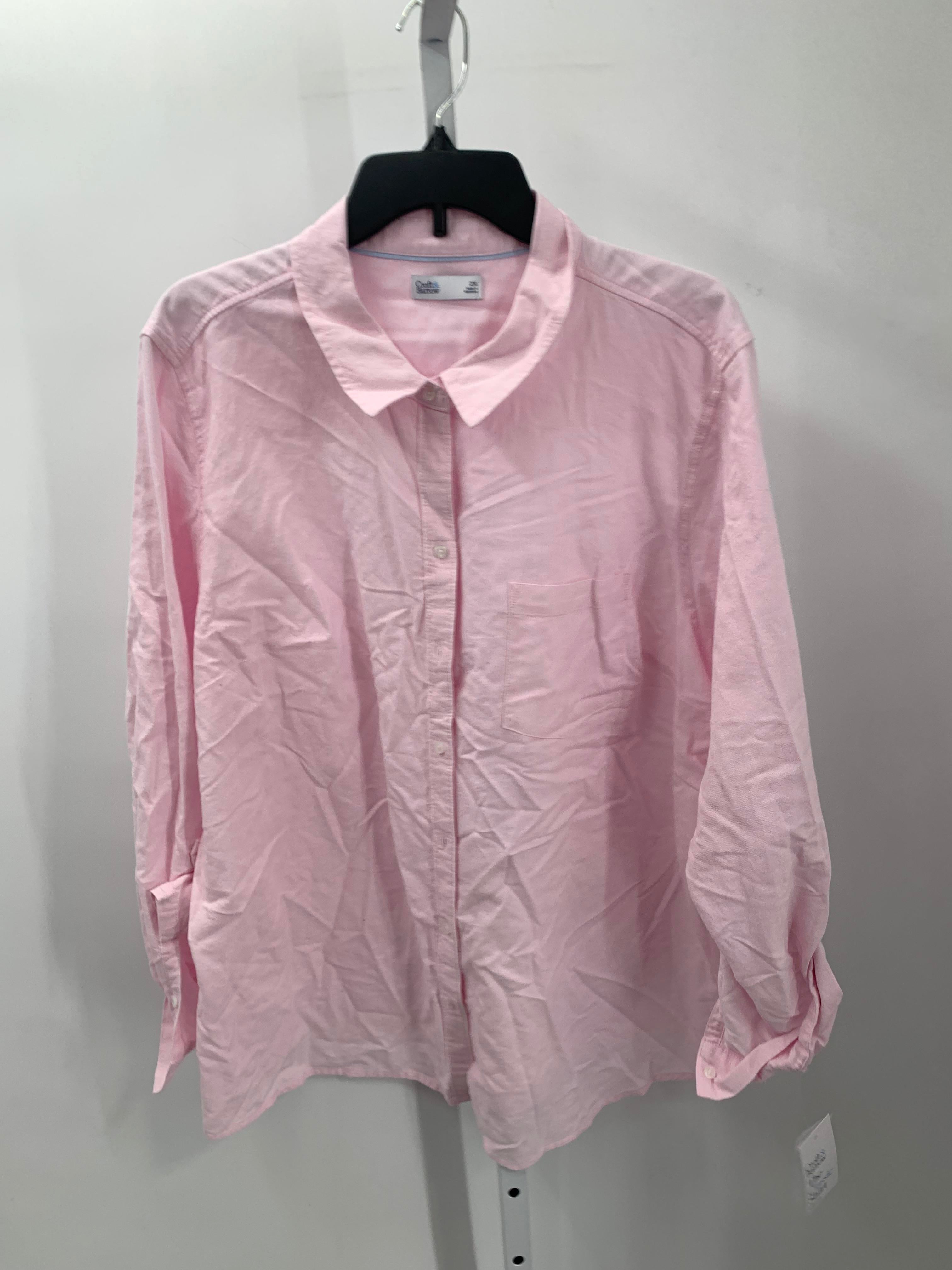 Croft & Barrow Size 2X Womens Long Sleeve Shirt