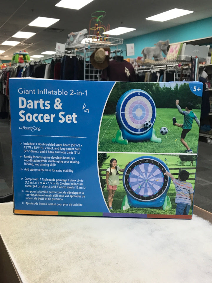 Hearthsong 2-in-1 Darts & Soccer Set