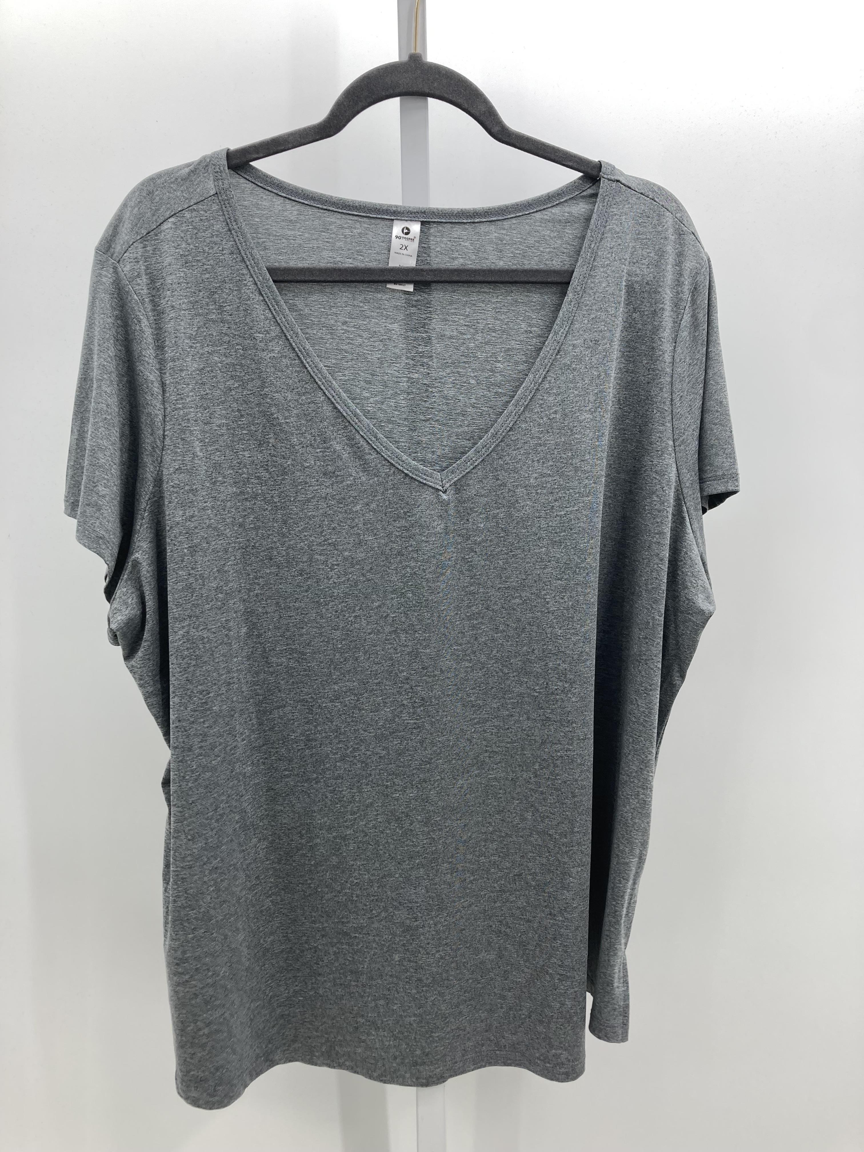 90 degree Size 2X Womens Short Sleeve Shirt