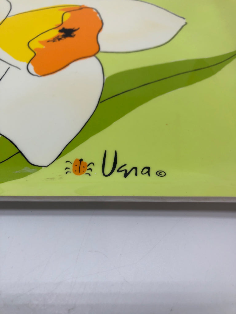 VTG DAFFODIL MELAMINE TRAY- VERA NEUMANN.