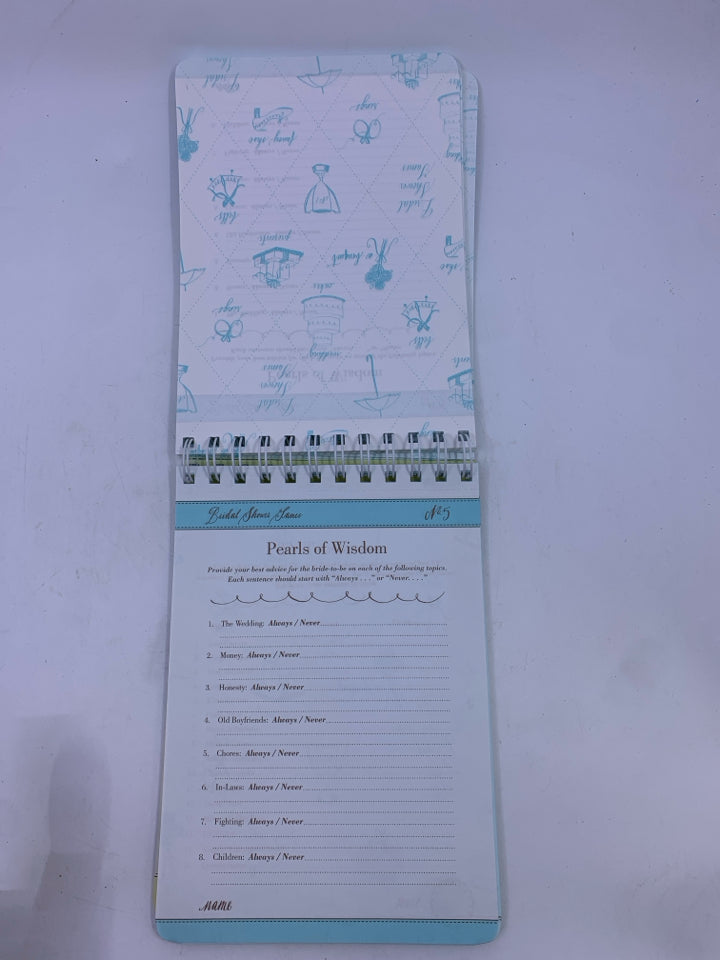 BRIDAL SHOWER GAMES BOOK