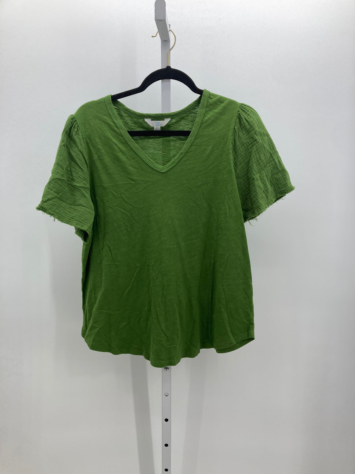 Time and Tru Size Large Misses Short Sleeve Shirt