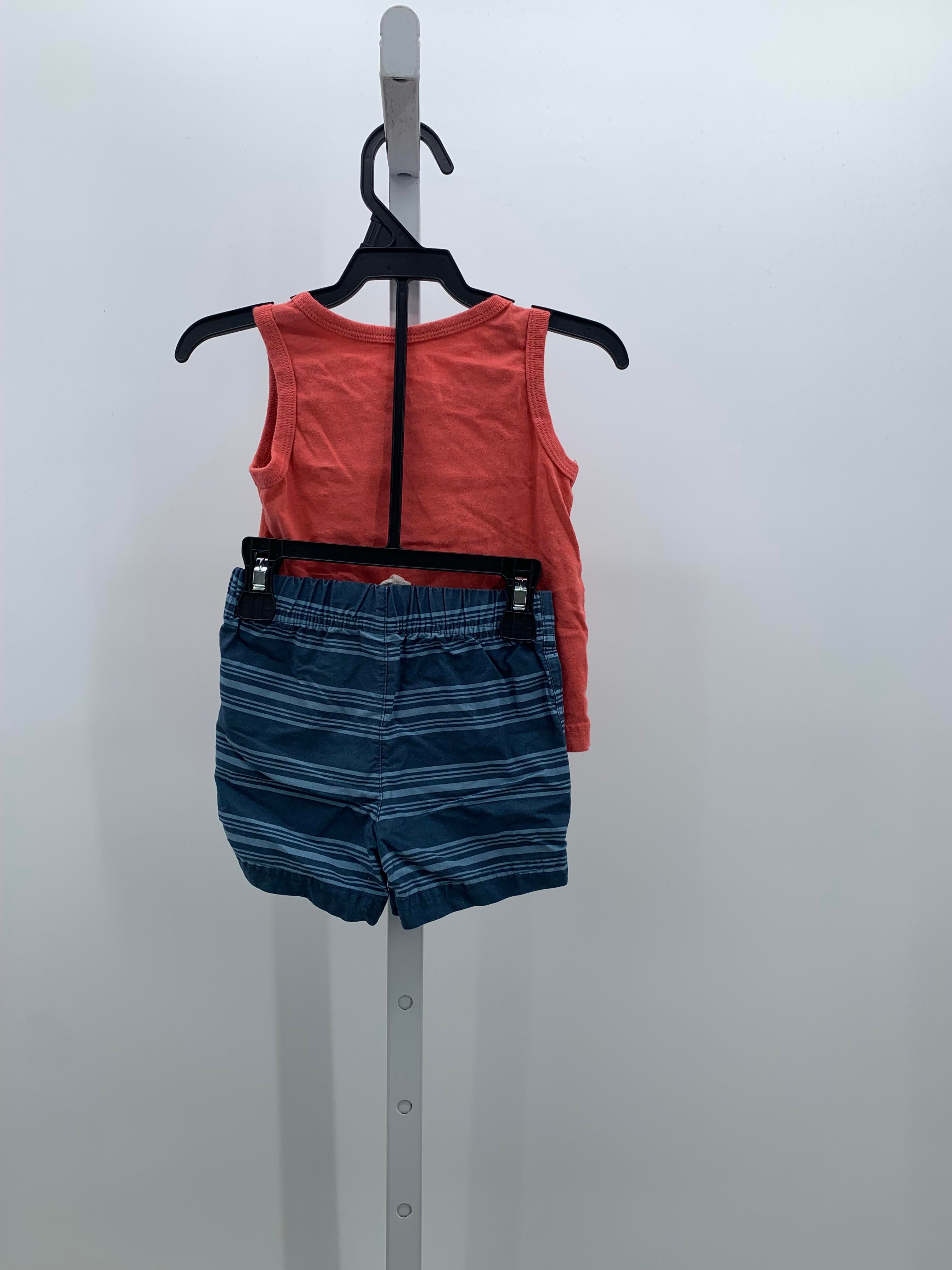 CRAB TANK BLUE STRIPE SHORTS