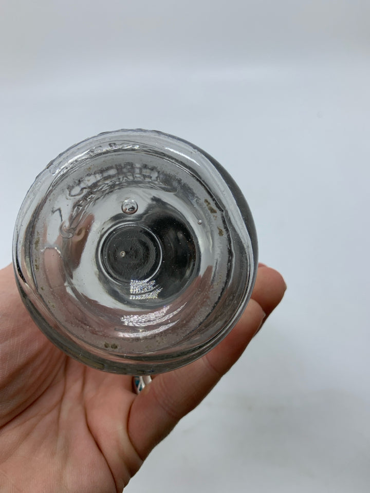 VTG HAMPDEN CREAM BOTTLE W/ METAL COVER.