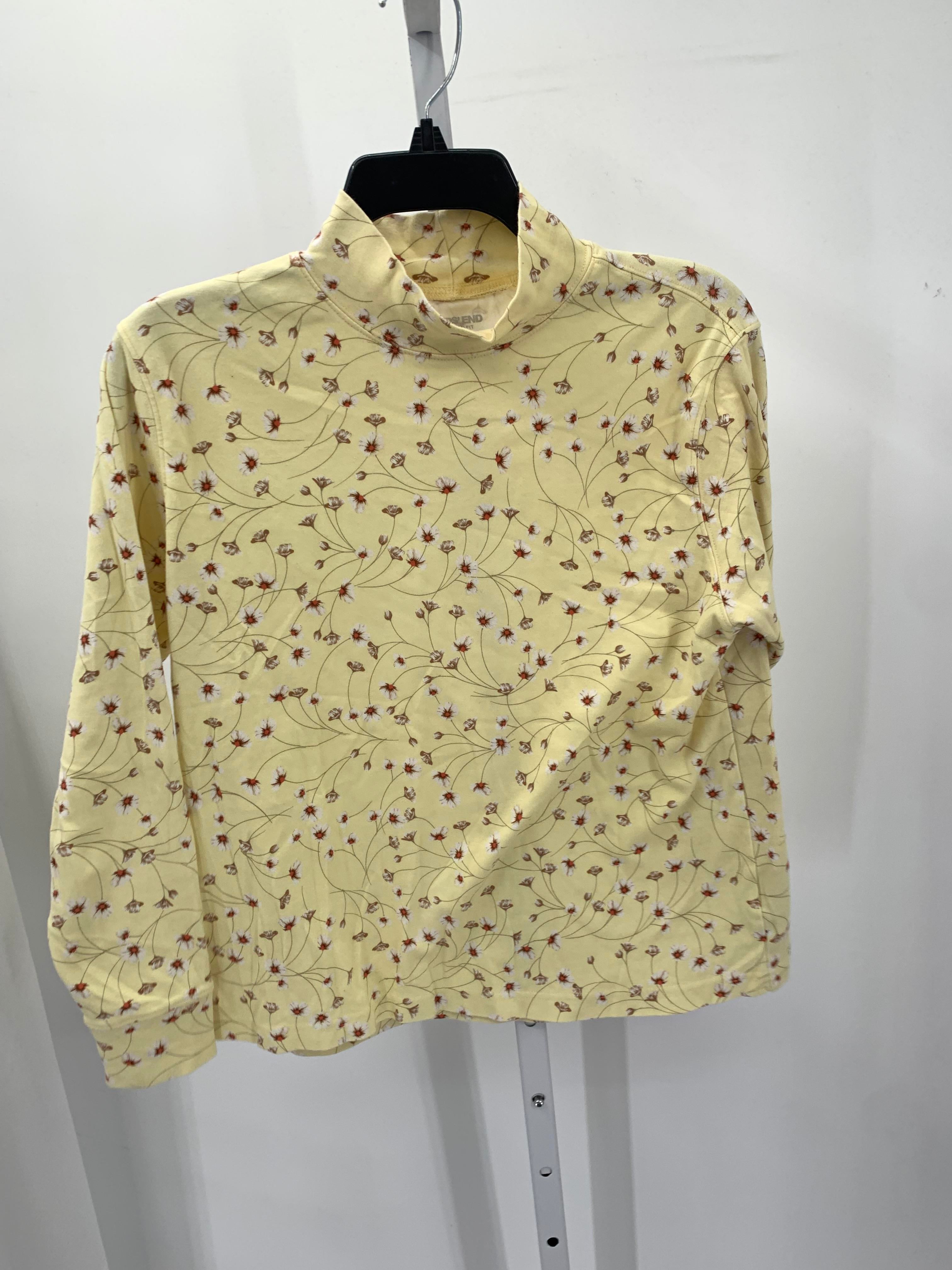 Lands End Size Medium Petite Petite Long Sleeve Shirt