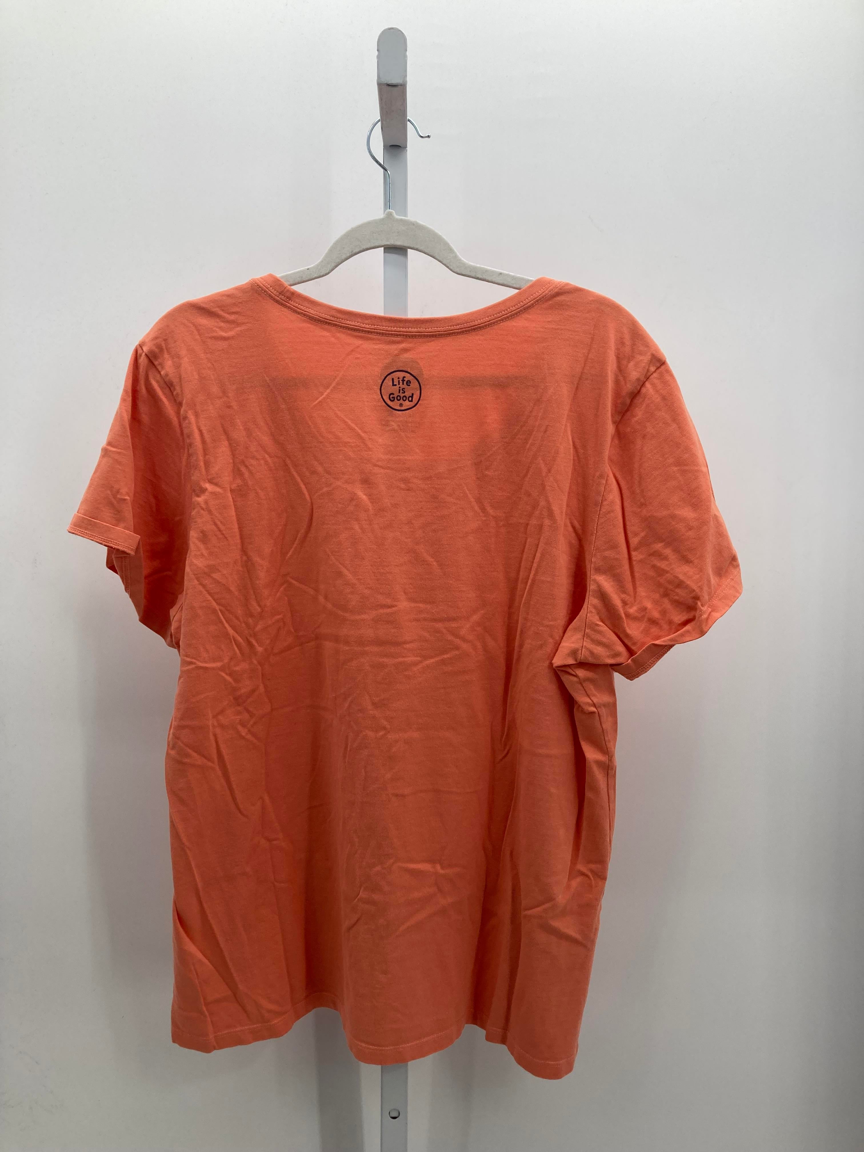 Life is Good Size Extra Large Misses Short Sleeve Shirt
