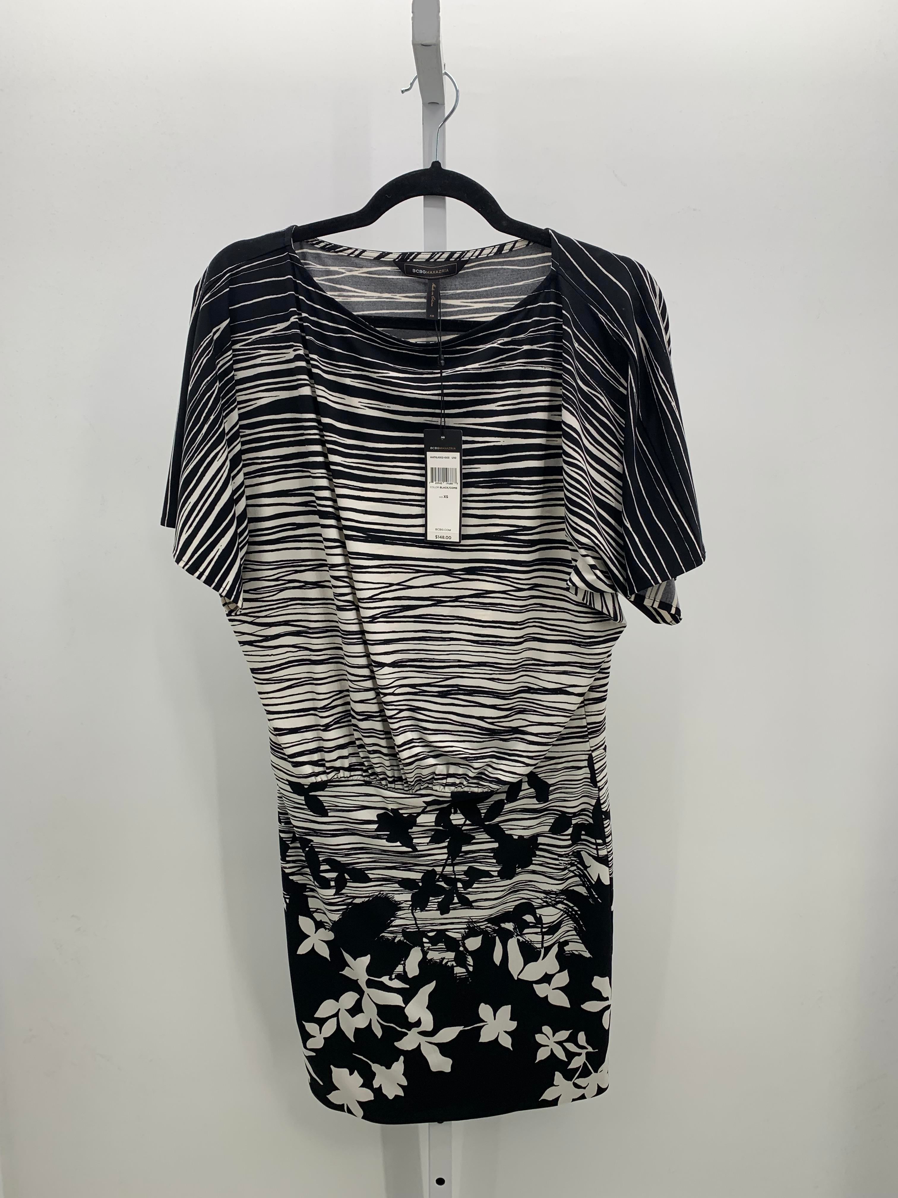 BCBG Size X Small Misses Short Sleeve Dress