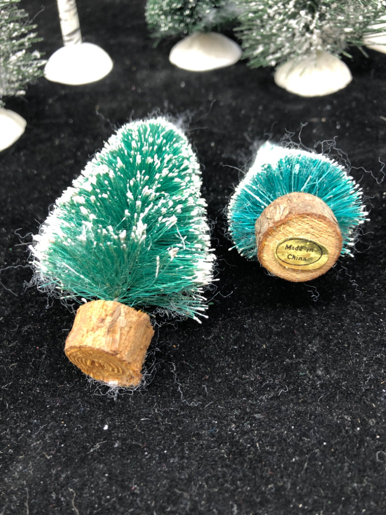 DEPT 56 6 WINTER BIRCH TREES VILLAGE ACCESSORIES.