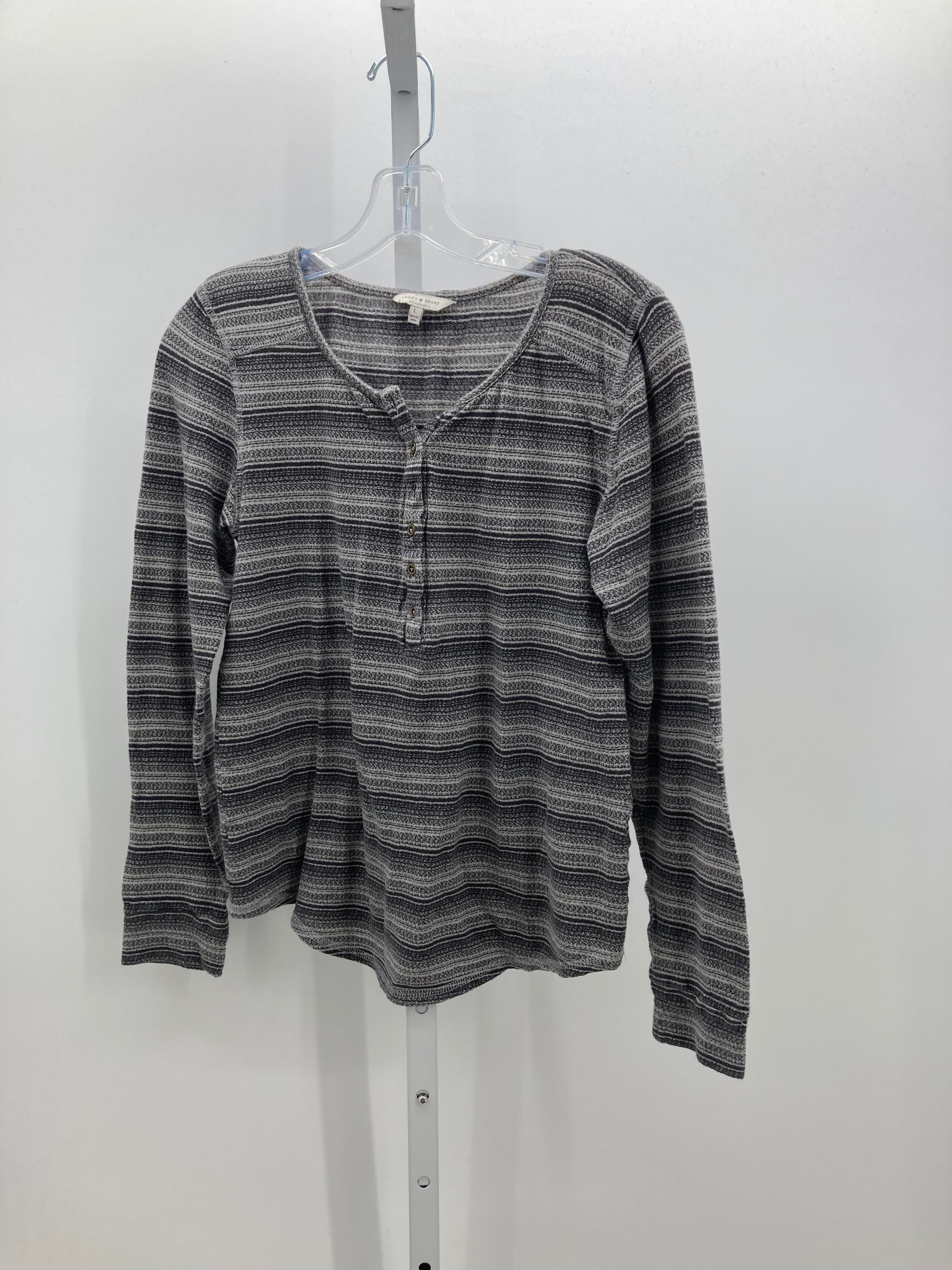 Lucky Brand Size Large Misses Long Sleeve Shirt