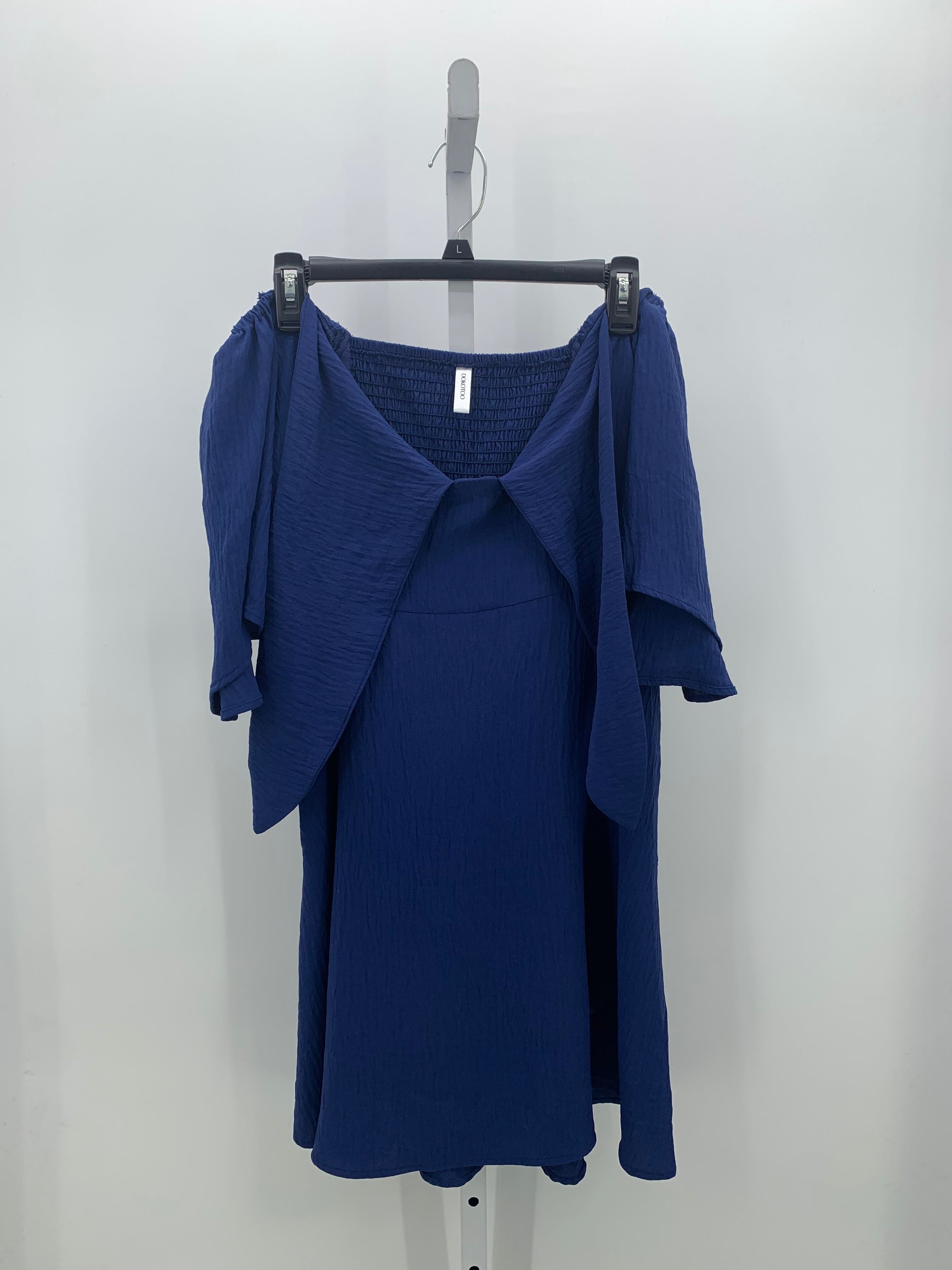 Size Large Misses Short Sleeve Dress