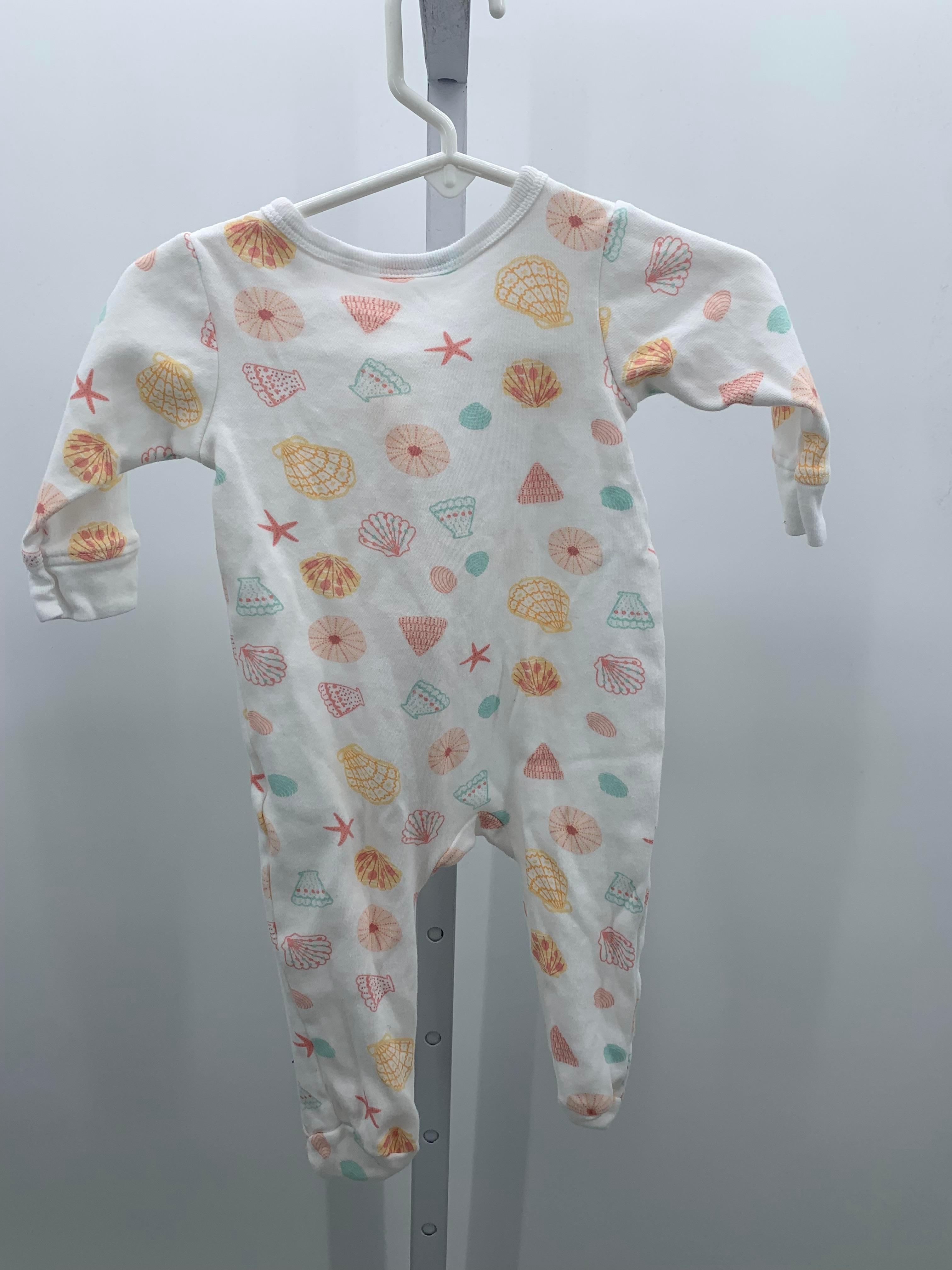 Size 3-6 Months Girls Long Slv. Romper