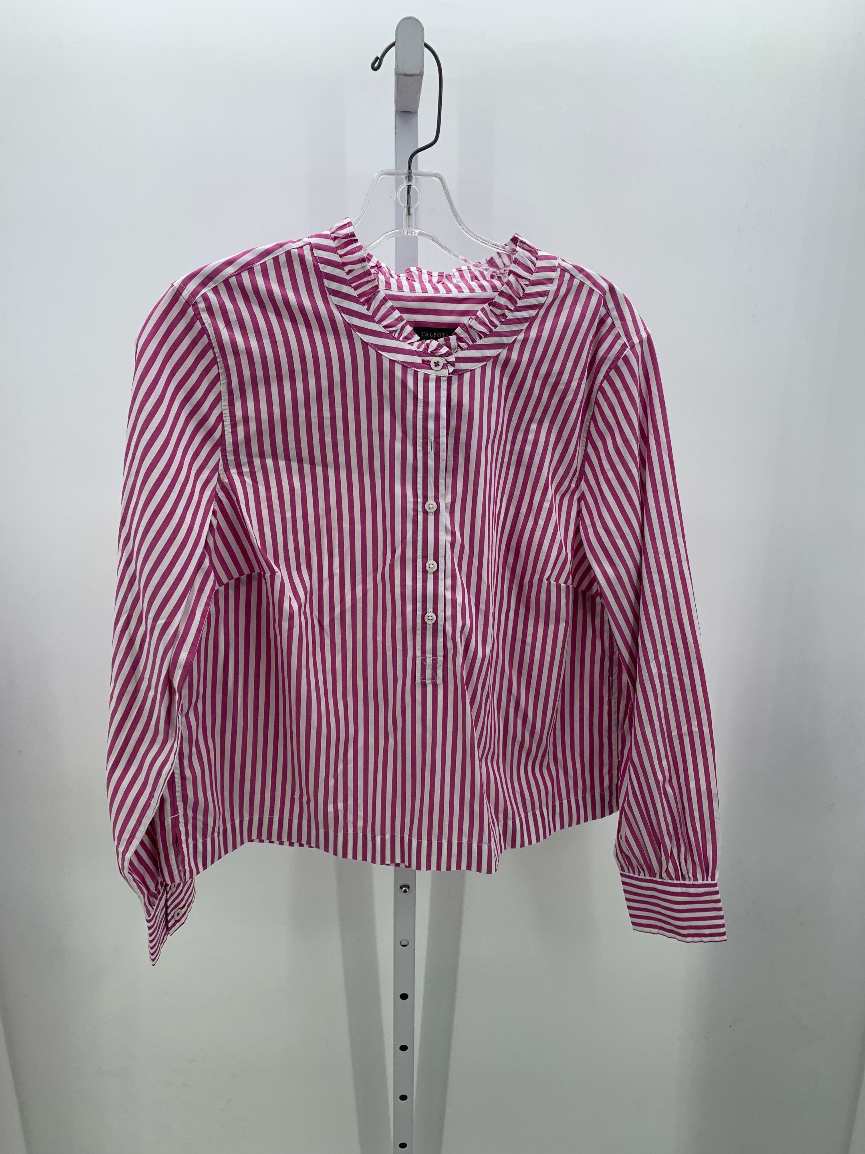 Talbots Size Medium Misses Long Sleeve Shirt