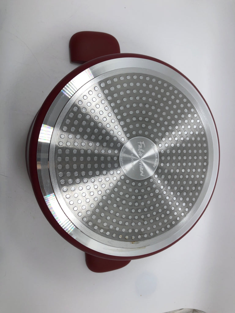 NEW 3PC FABIO VIVIANI STOCK POT/ STRAINER & SKILLET.