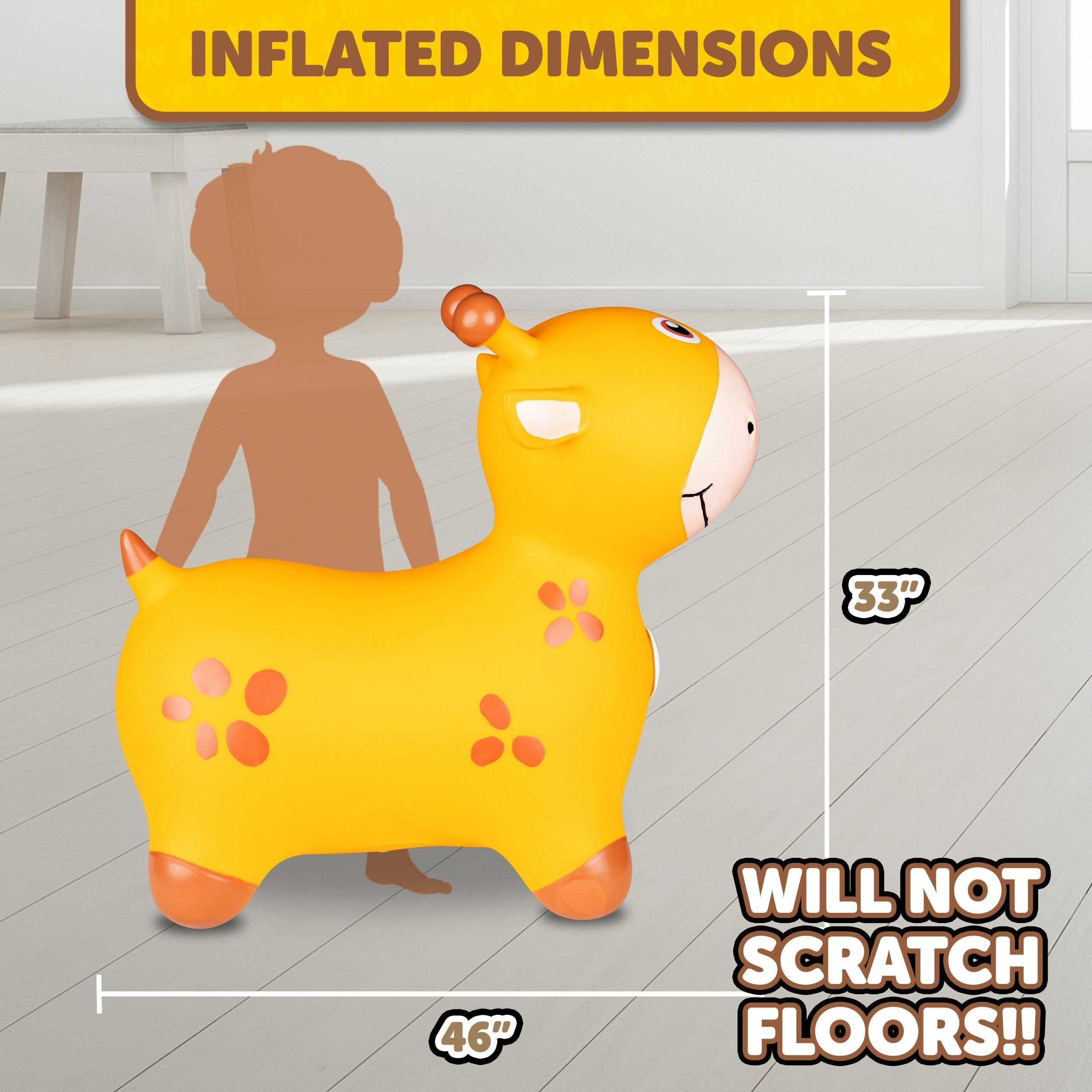 New Giraffe Waddle Activity Bouncer - Small