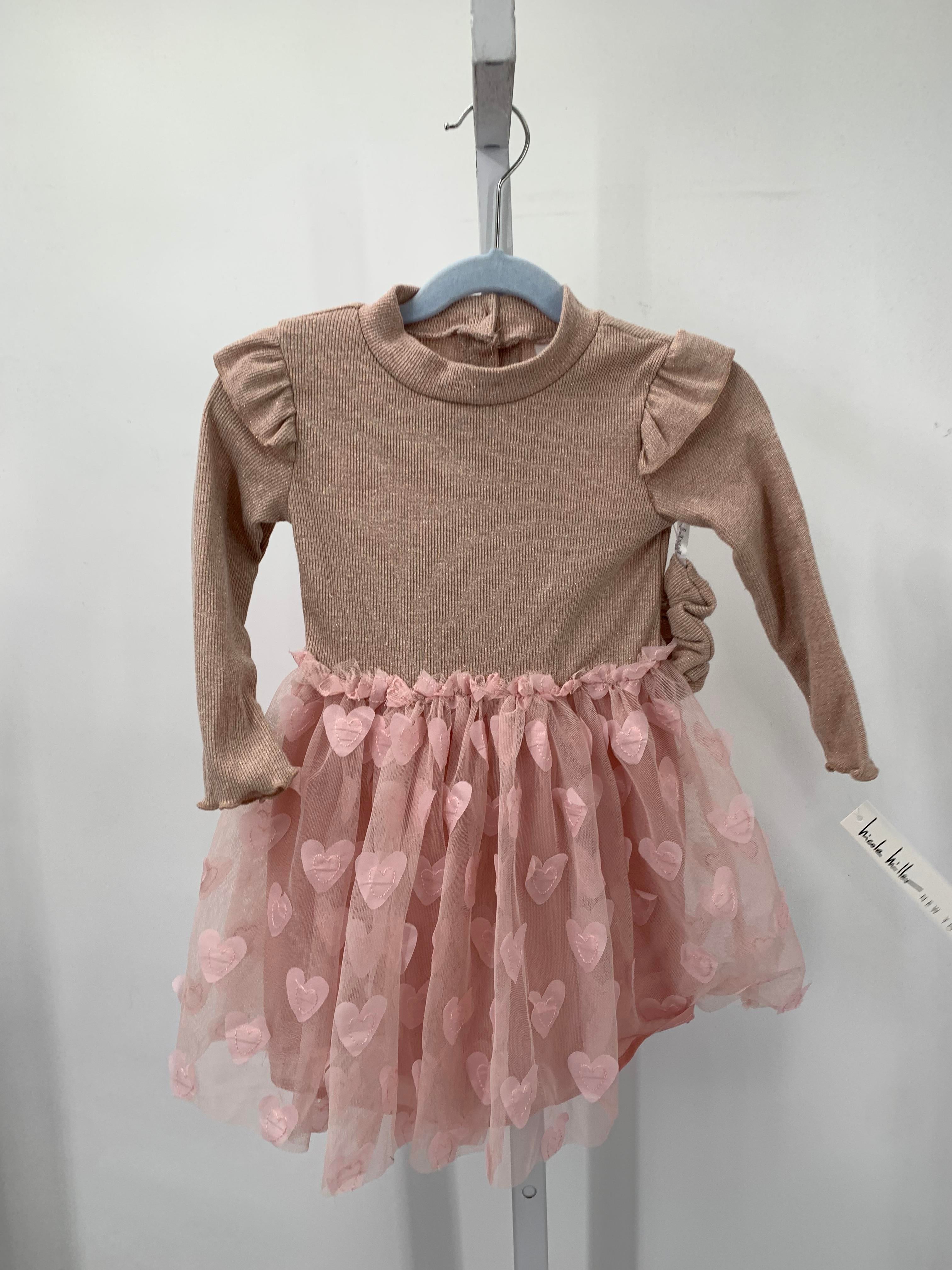 Nicole Miller Size 2T Girls Long Sleeve Dress