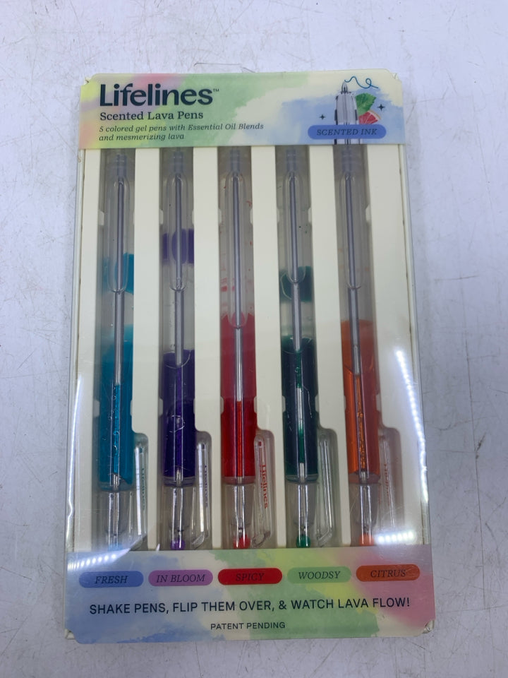 LINELINES SCENTED LAVA PENS.