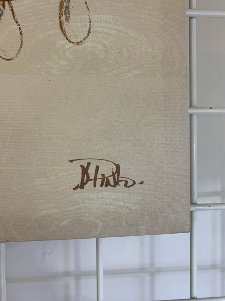 CHANDELIER CANVAS WALL HANGING.