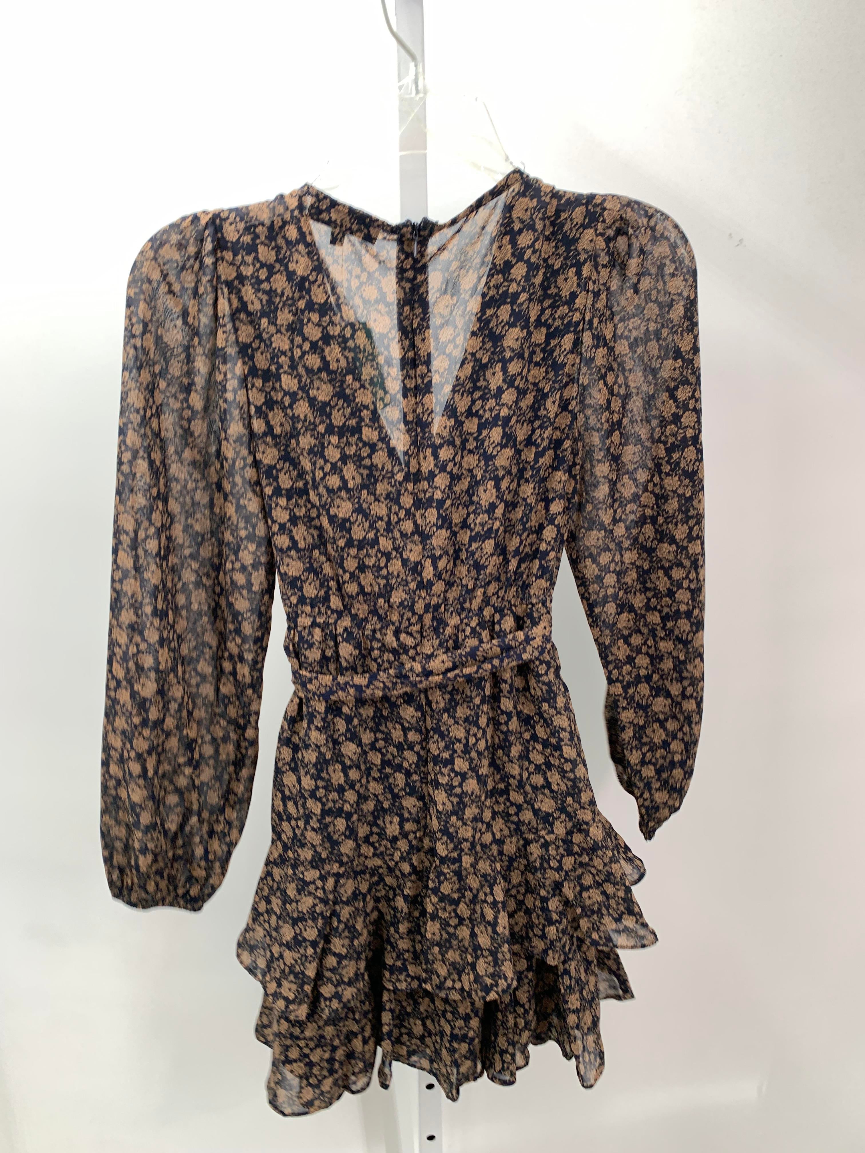 French Kiss Size Small Juniors Long Sleeve Dress