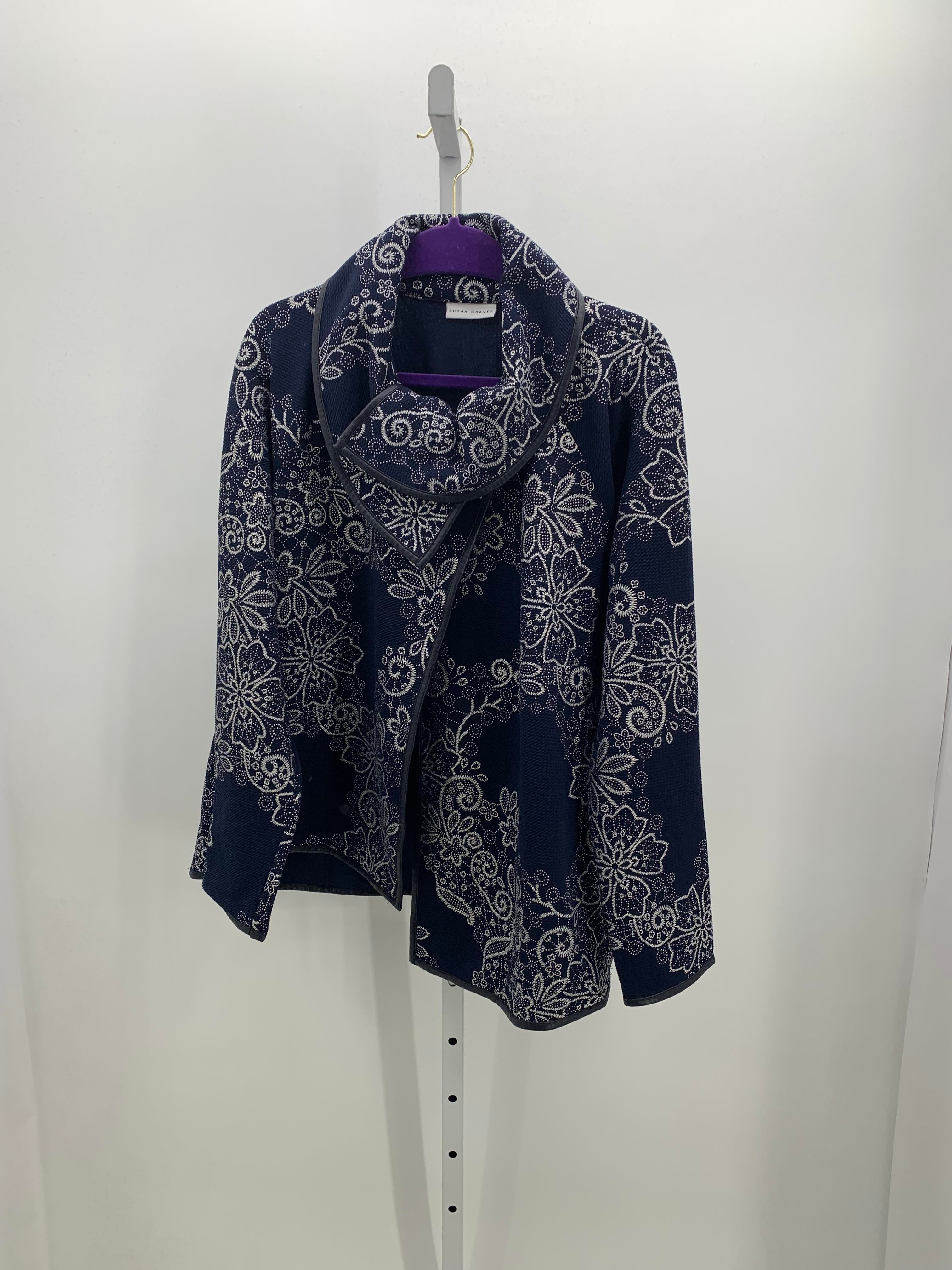 Susan Graver Size Large Misses Lightweight Jacket