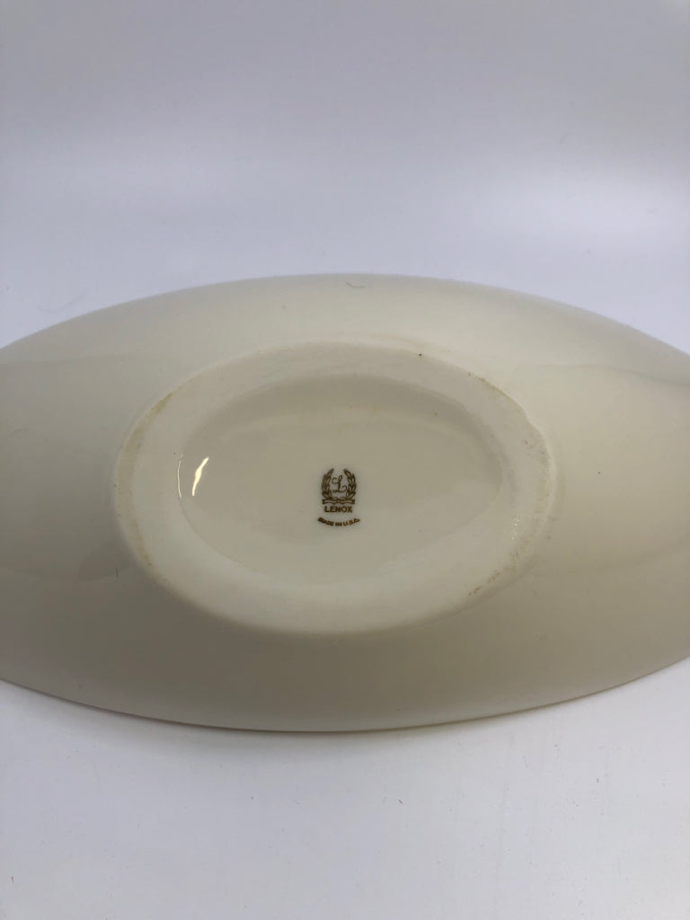 LENOX VENETIAN OBLONG CANOE SERVING BOWL.