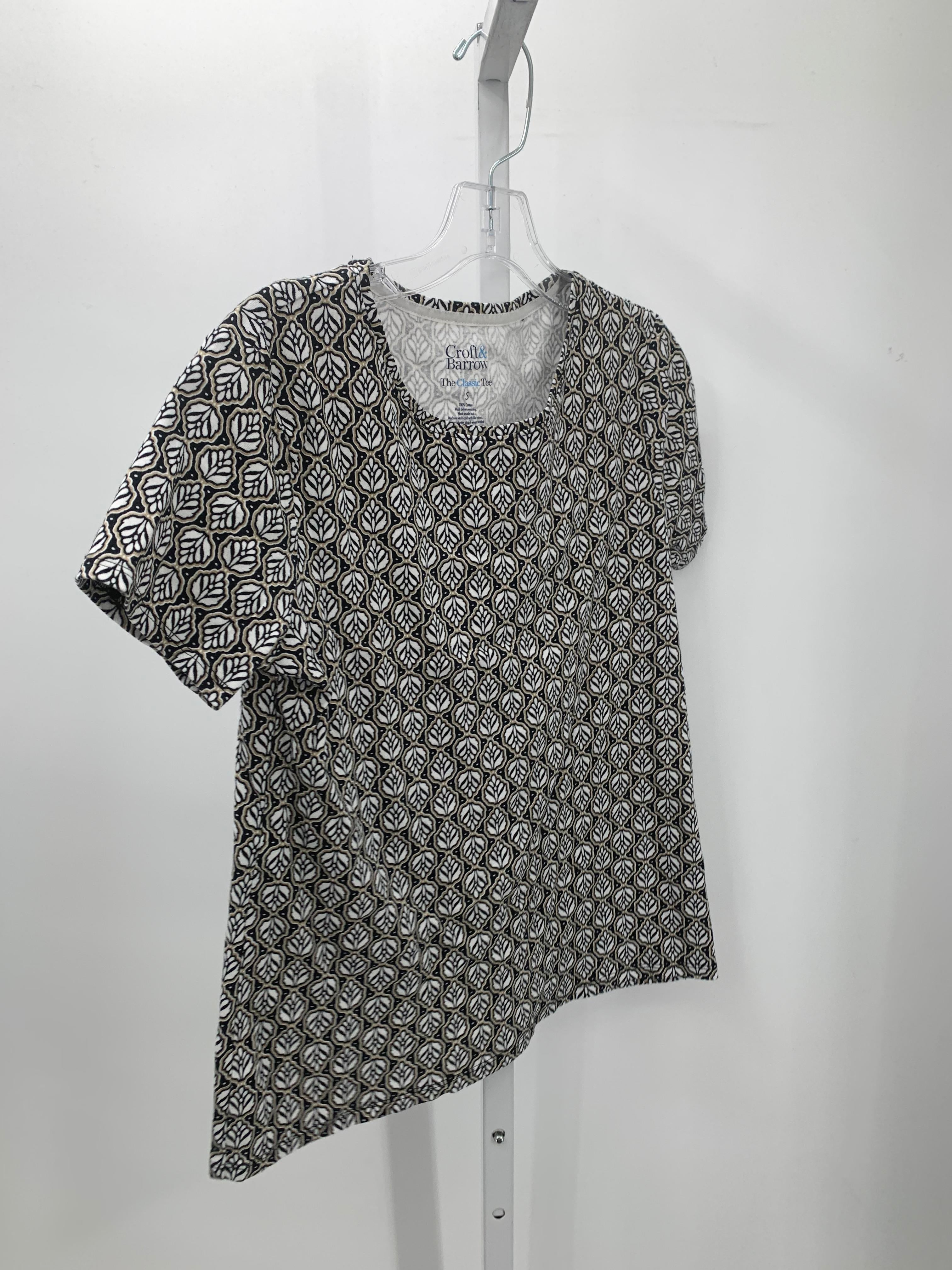 Croft & Barrow Size Small Misses Short Sleeve Shirt