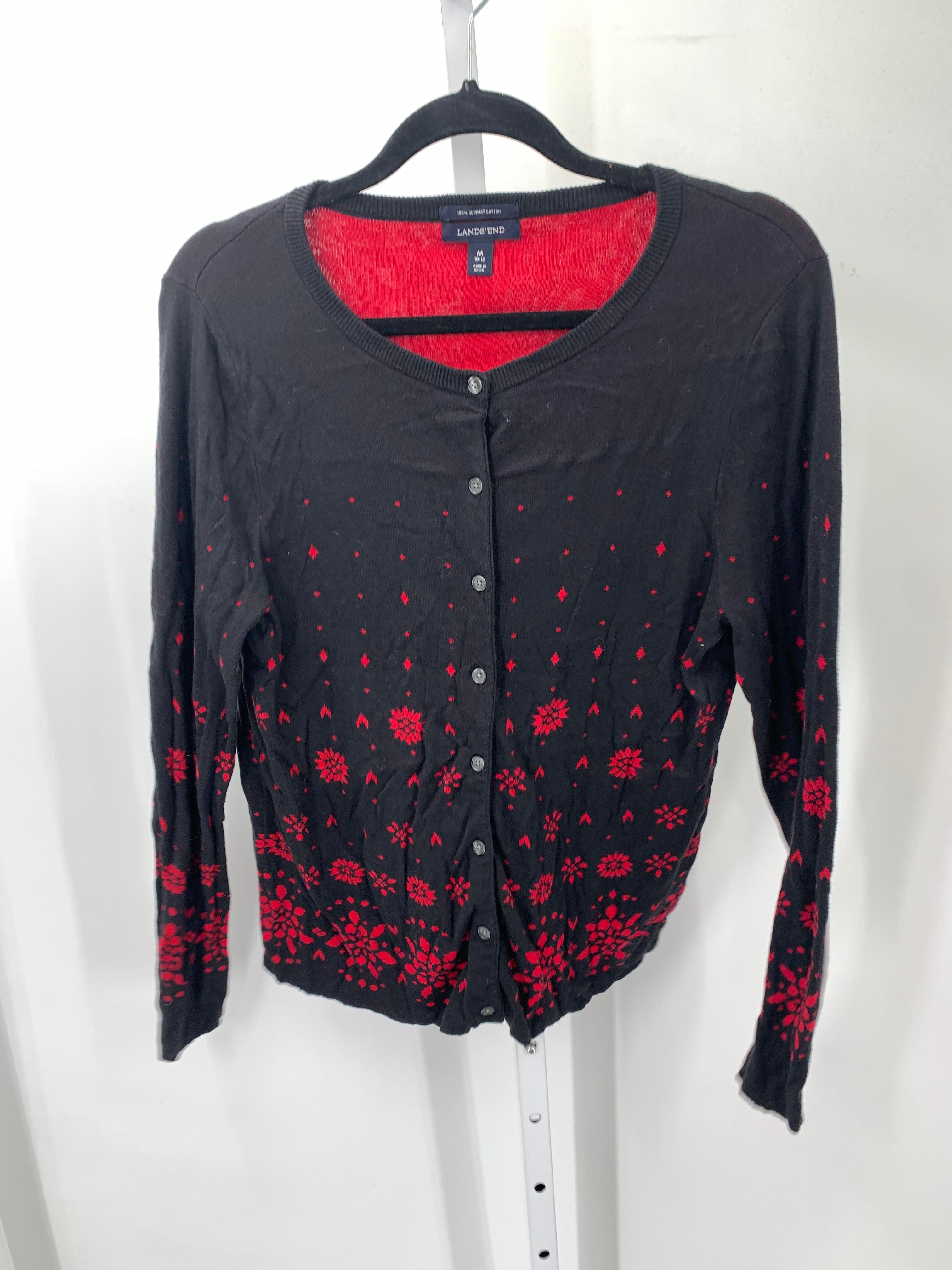 Lands End Size Medium Misses Long Slv Sweater