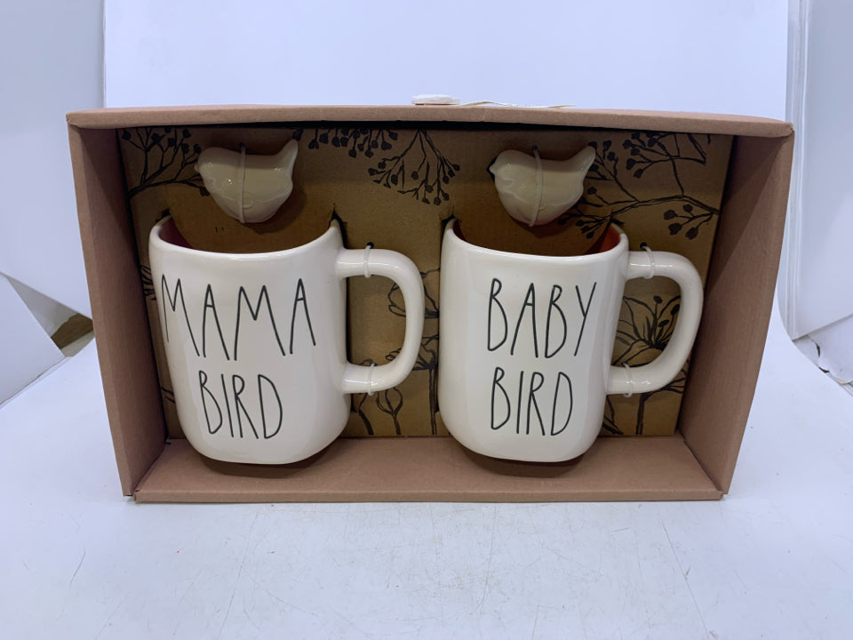NIB MAMA,BABY BIRD MUGS.