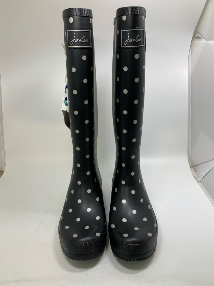Joules Wellyprint Polka Dot Rain Boots- New With Tags